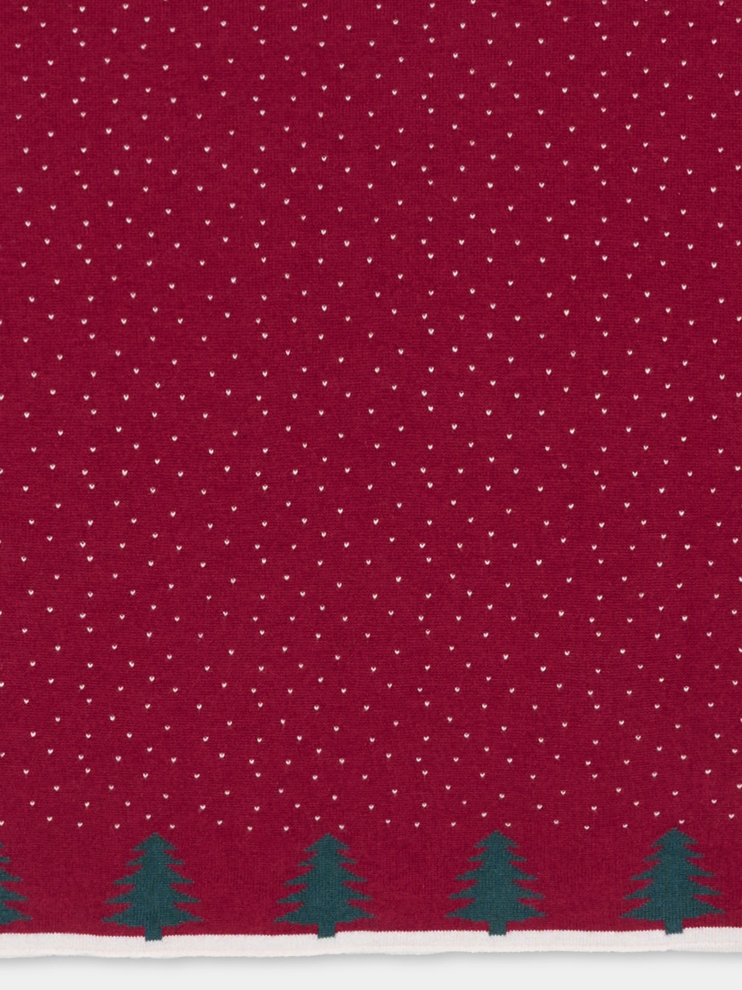 Coperta bordeaux per neonati in maglia