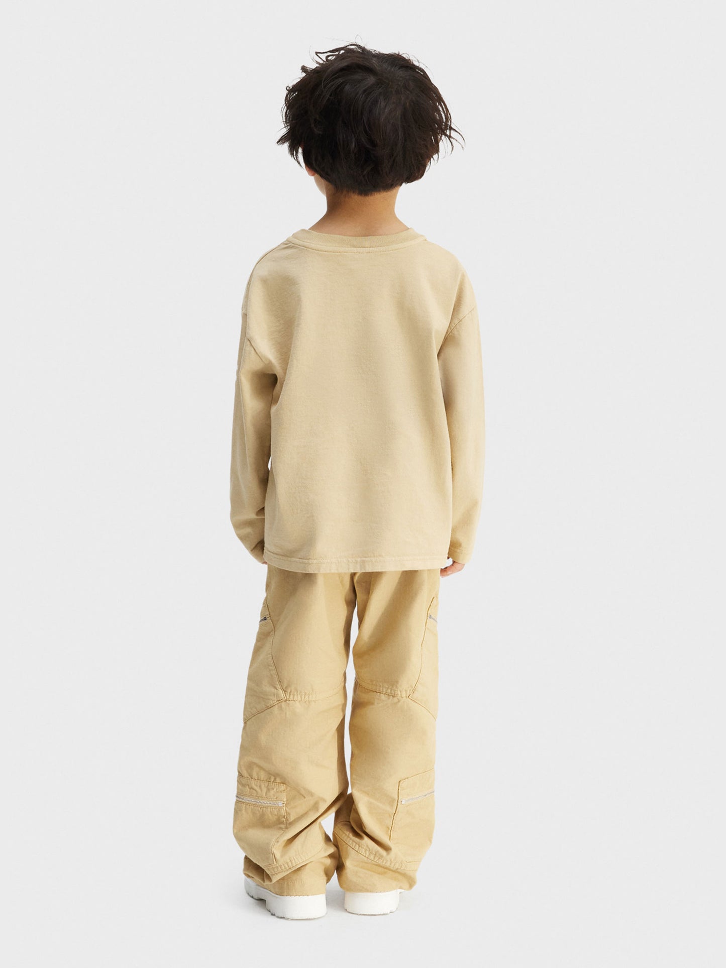 Beige 'Le Manches Longues' t-shirt for kids