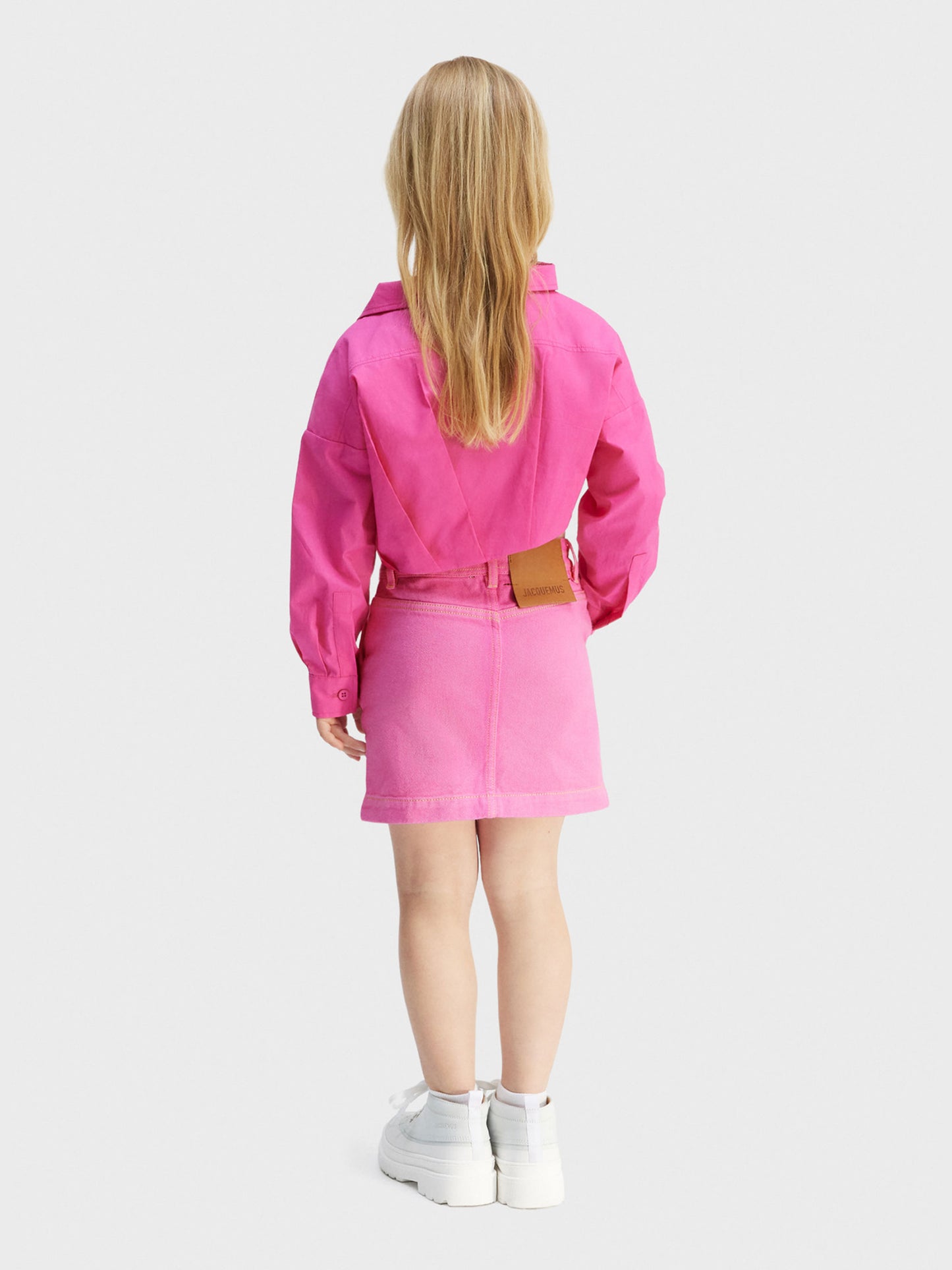 Fuchsia 'La Jupe De Nîmes' skirt for girl