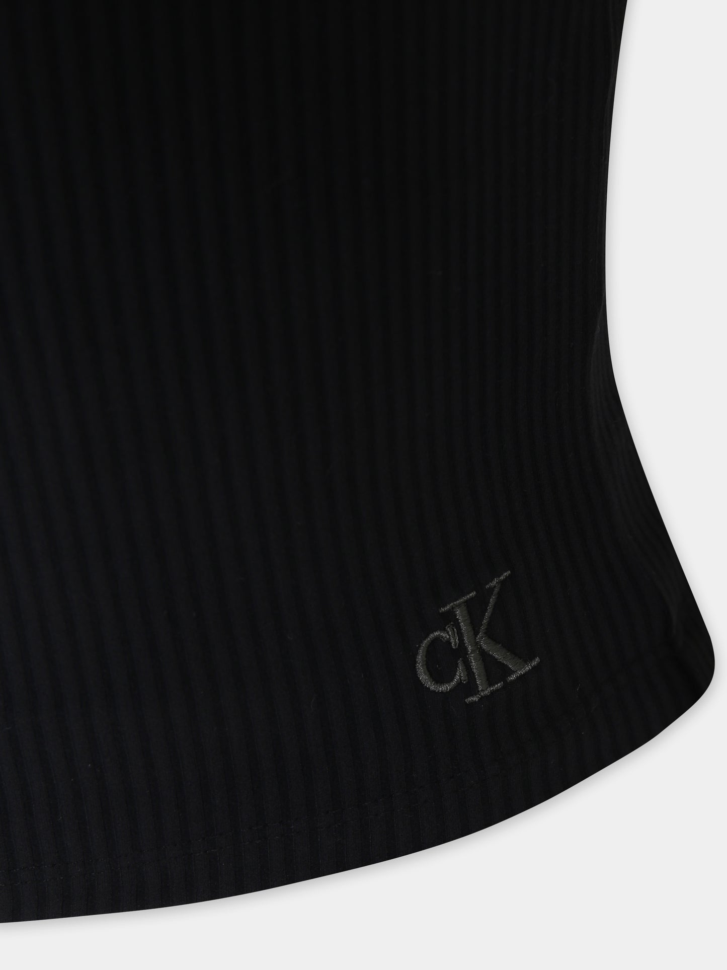 Black cardigan set for girl with monogram