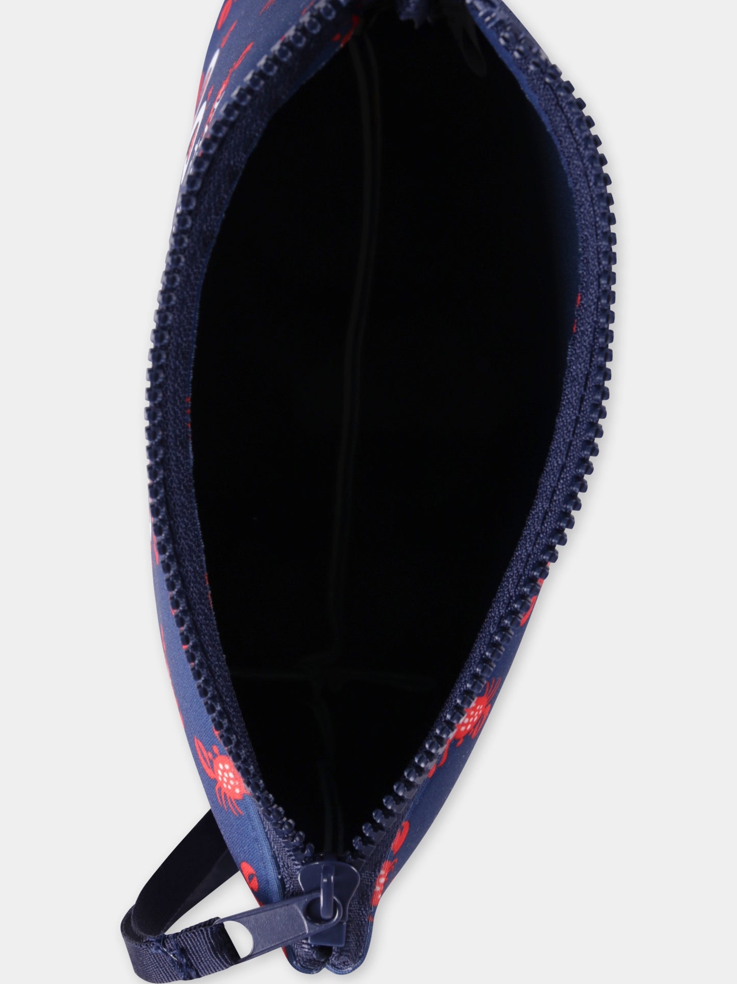 Blue clutch bag for boy with crabs