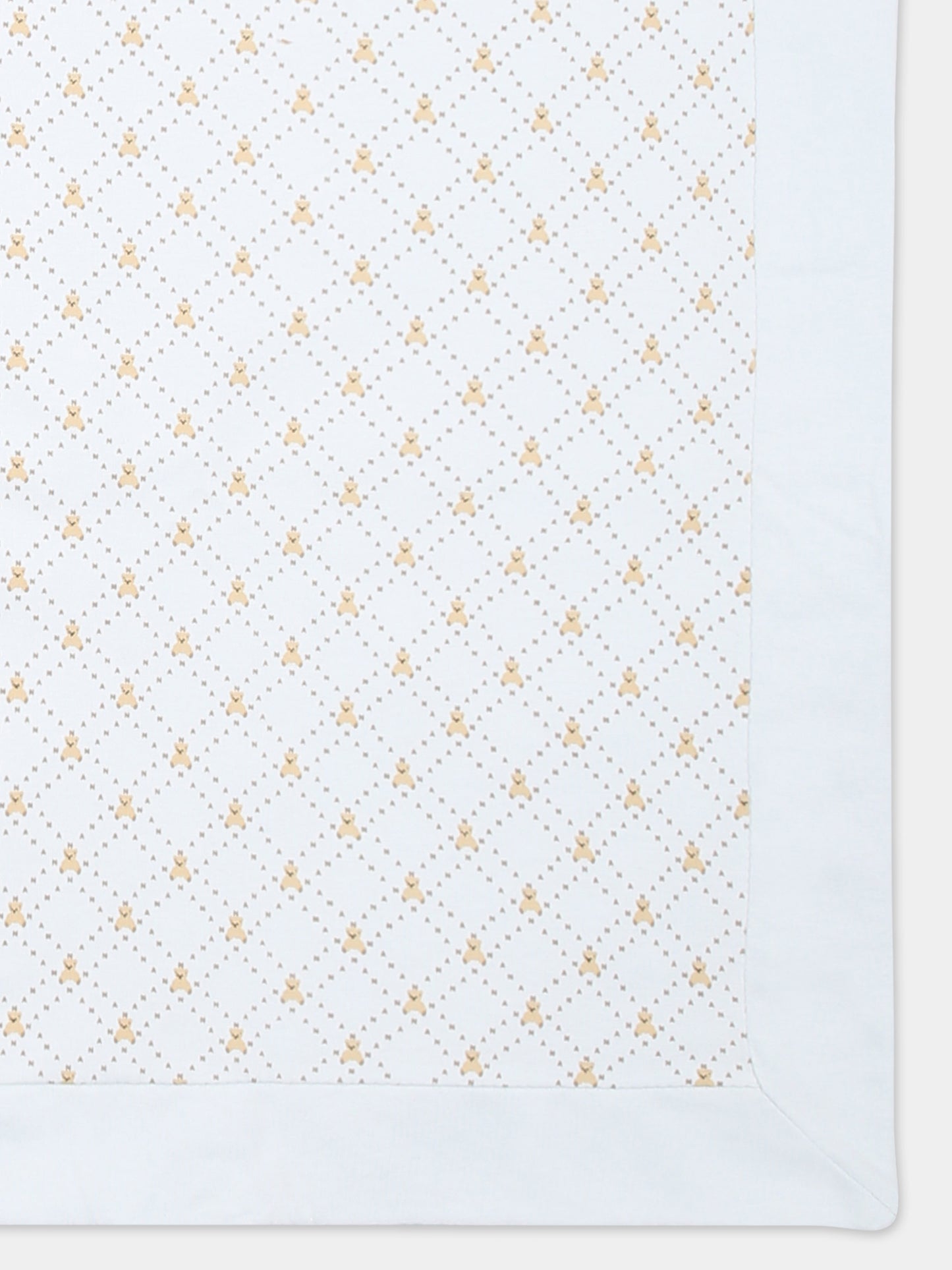 Coperta celeste per neonato con orsetti all over,Nanán,E25183A