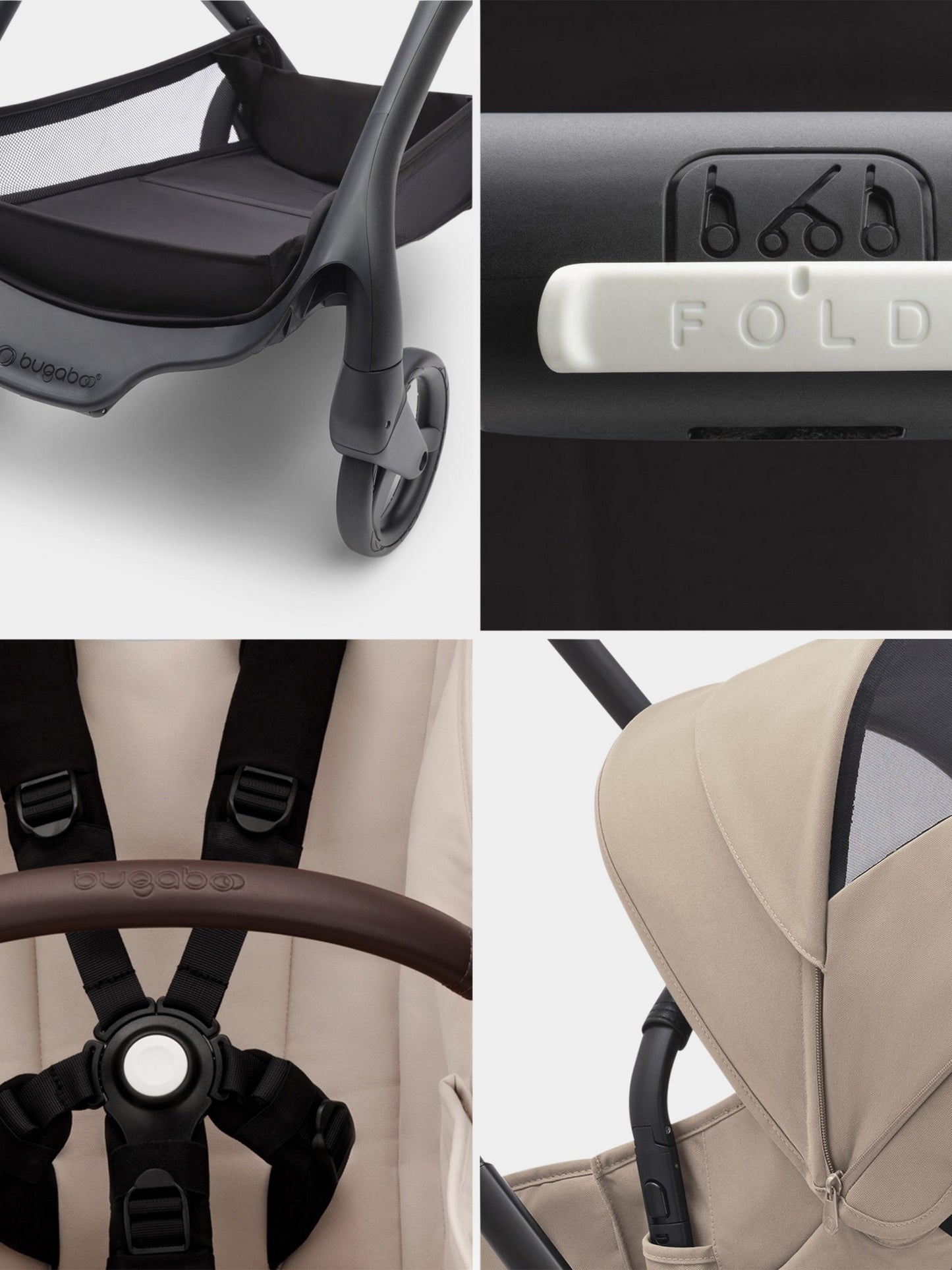 Dragonfly complete stroller Black/Desert taupe for babykids