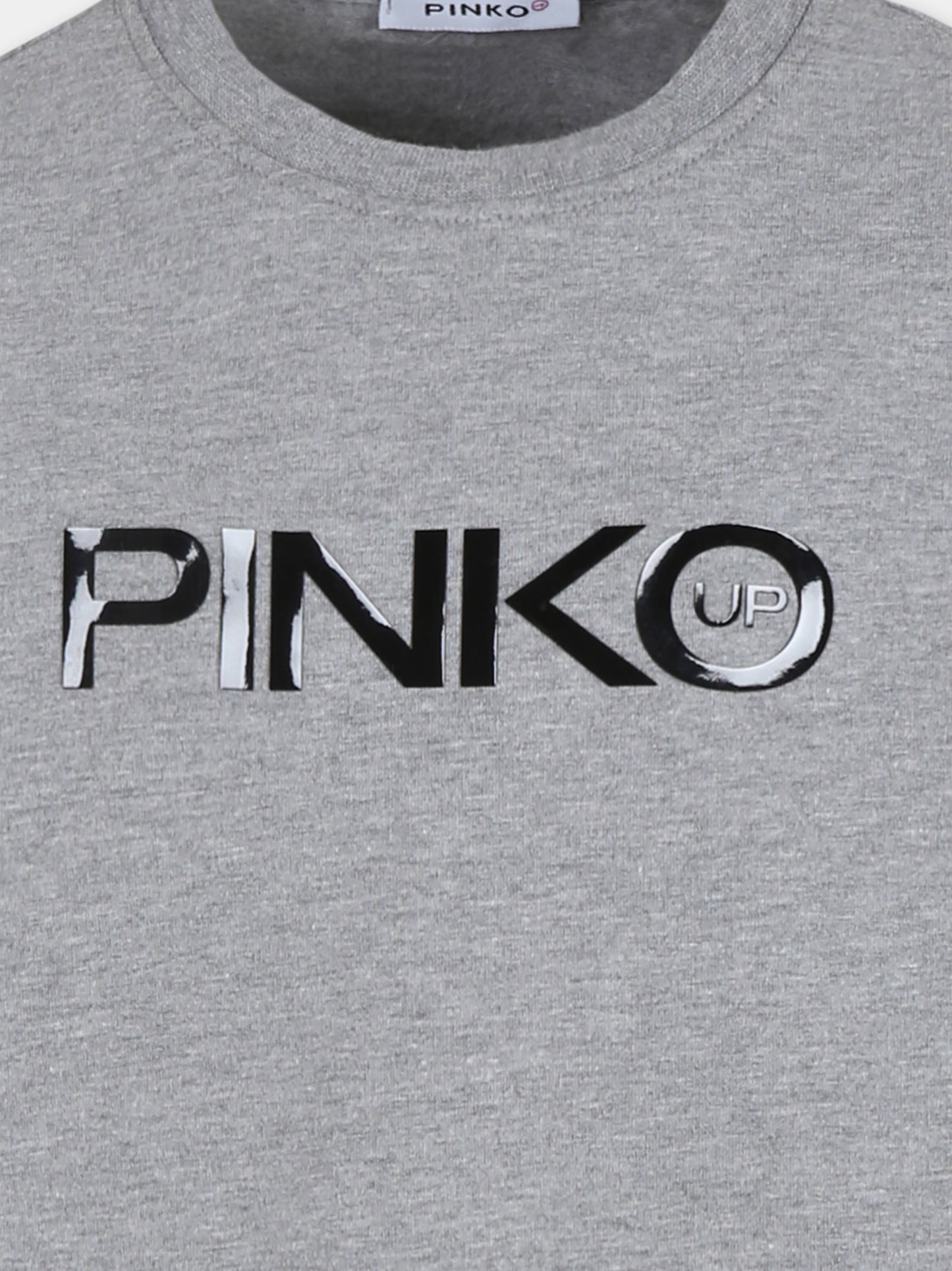 Felpa crop rosa per bambina con logo,Pinko,F4PIJGSW090 104