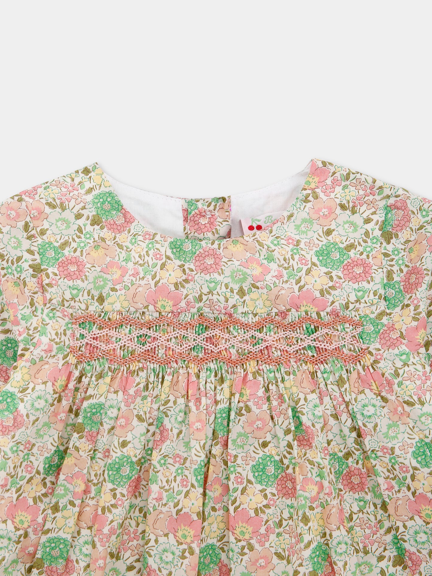 Vestito multicolor per neonata con stampa floreale,Bonpoint,W05XDRW00002 521