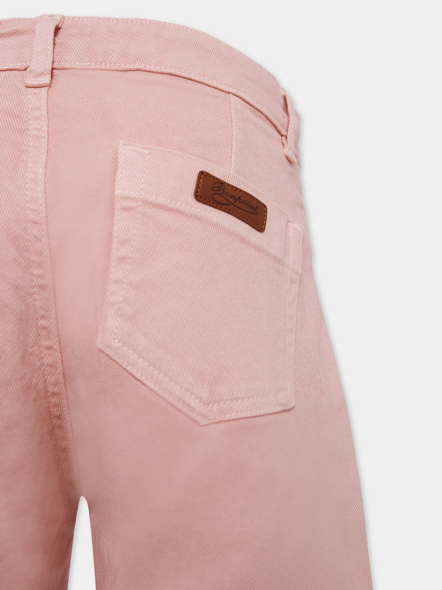 Pantaloni rosa per bambina con logo,Bonpoint,W05GPAW00014 021