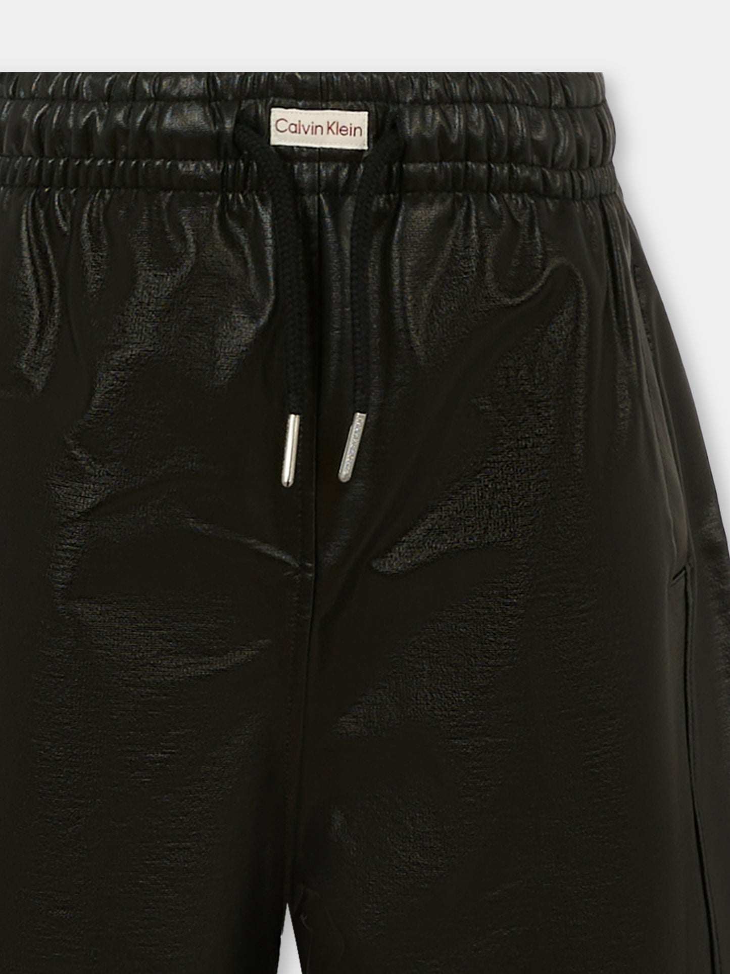 Pantaloni neri per bambina,Calvin Klein Kids,25CCKIG0IG02983 BEH