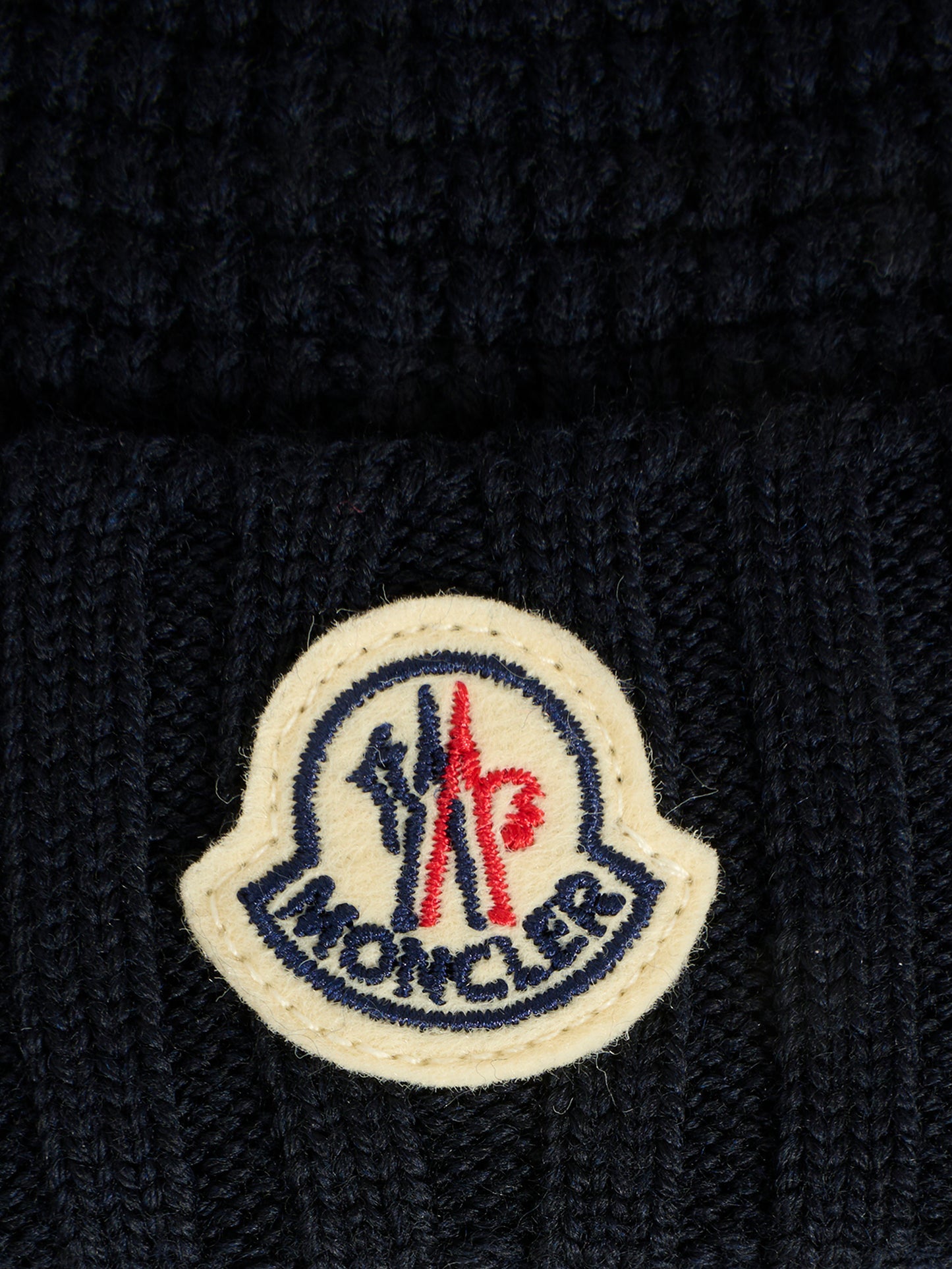 Berretto blu per neonati con logo,Moncler Kids,K2951 - 3B00008 - M1131 742