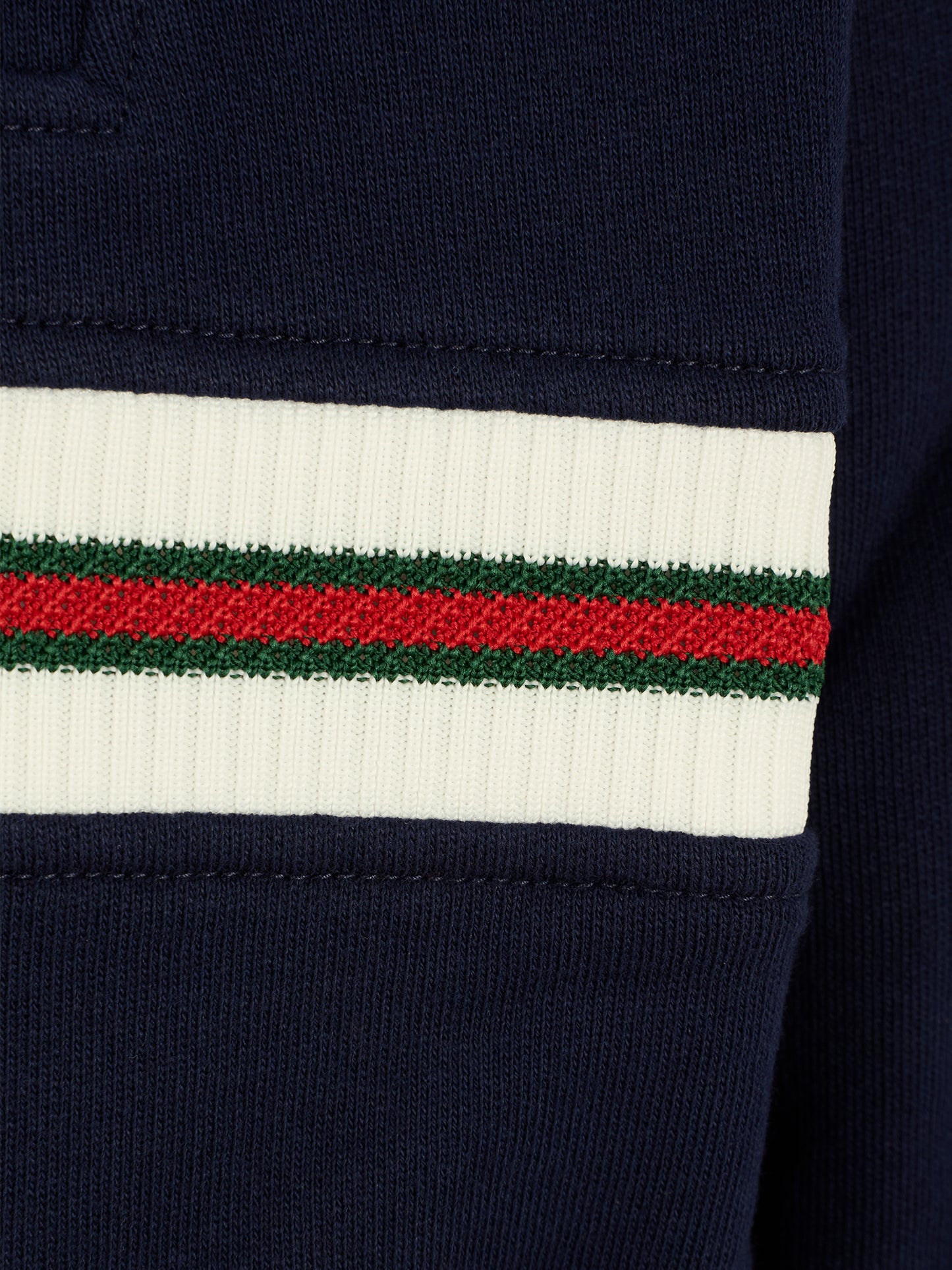 Felpa blu per bambini con dettaglio Web,Gucci Kids,825176 XJHAQ 4780