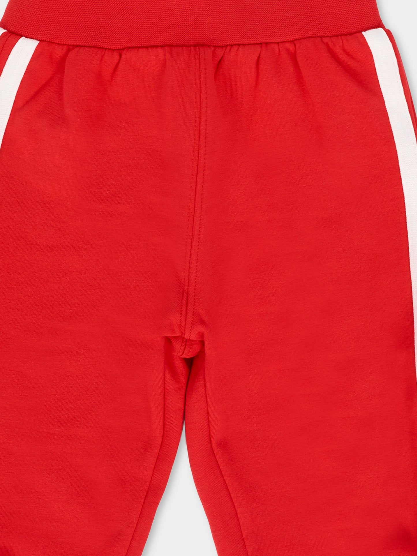 Pantaloni rossi per neonata con logo,Monnalisa,39F408 6004 0043