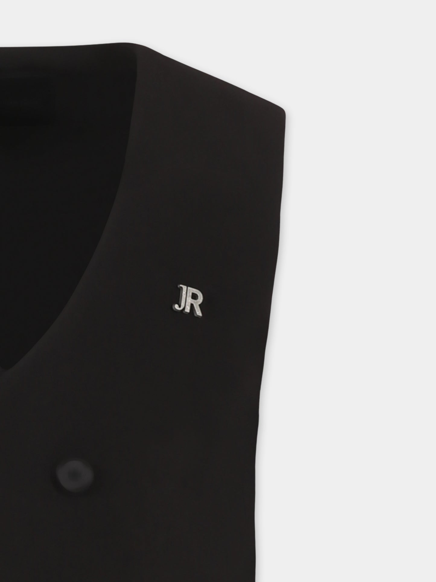 Panciotto nero per bambino con logo,Richmond,RBP25220GT BLACK