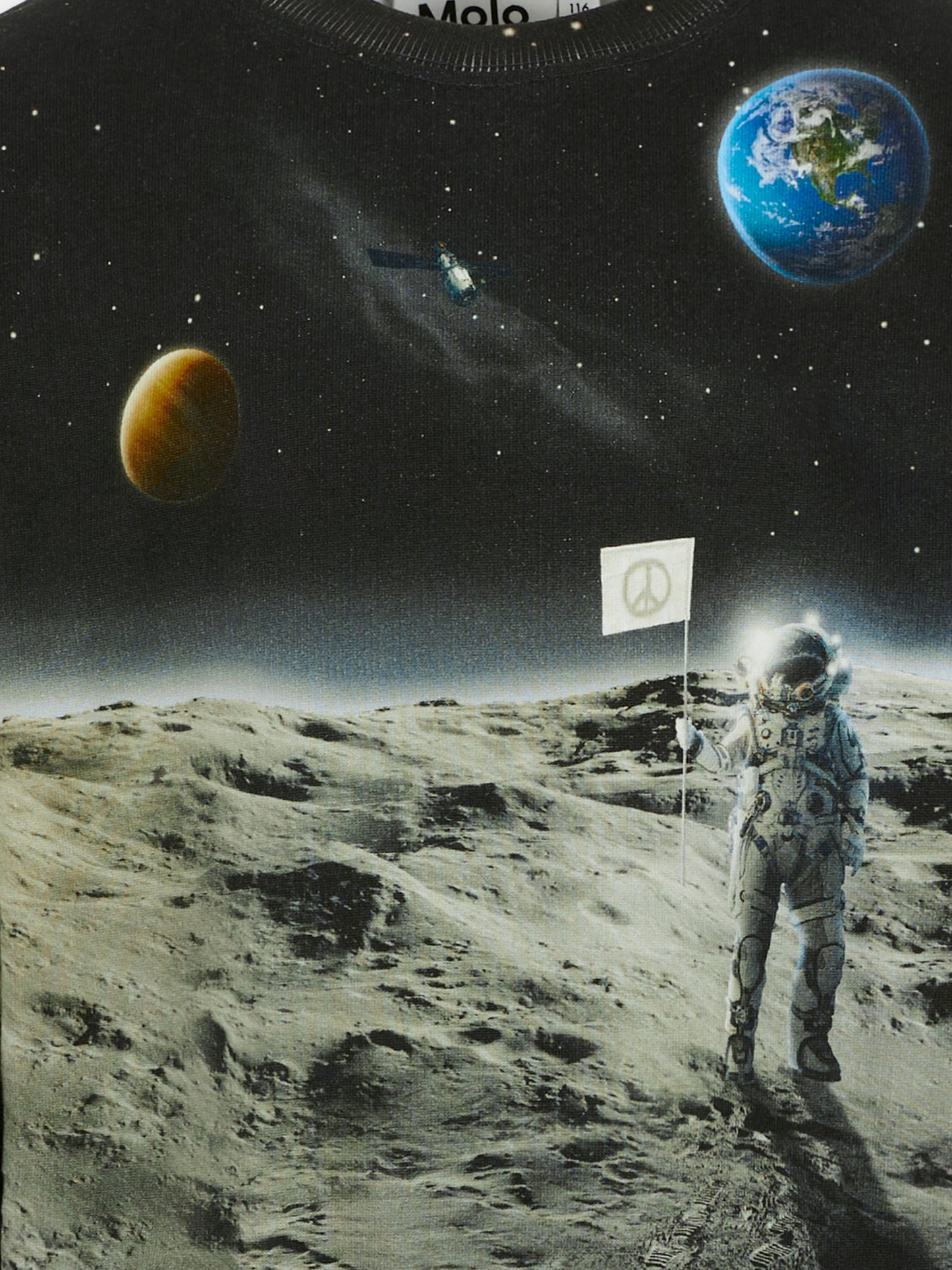 Felpa Monti grigia per bambino con astronauta,Molo,1W25J201 9681