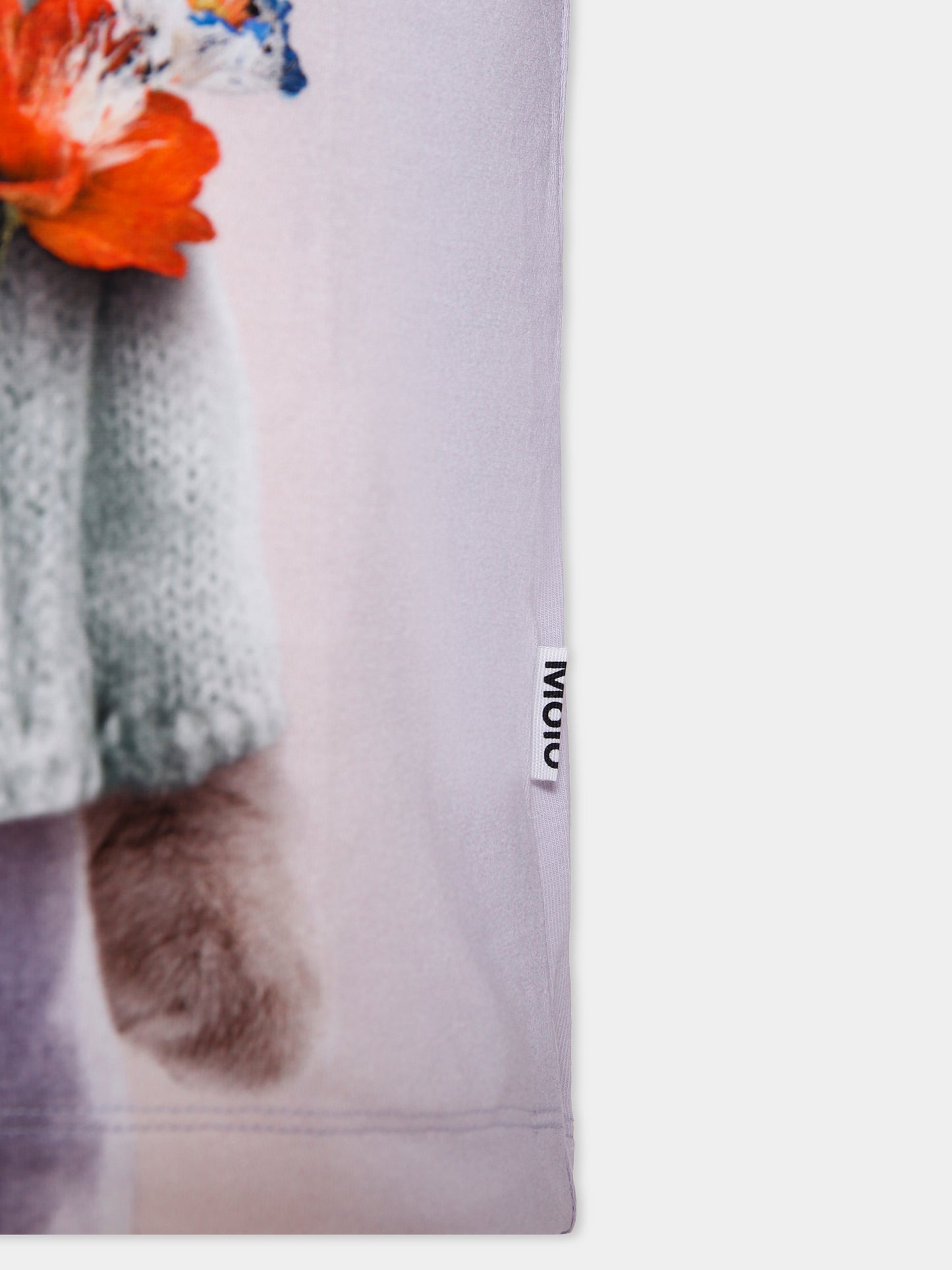 T-shirt Raghhilde lilla per bambina con gatto,Molo,2W25A205 9730