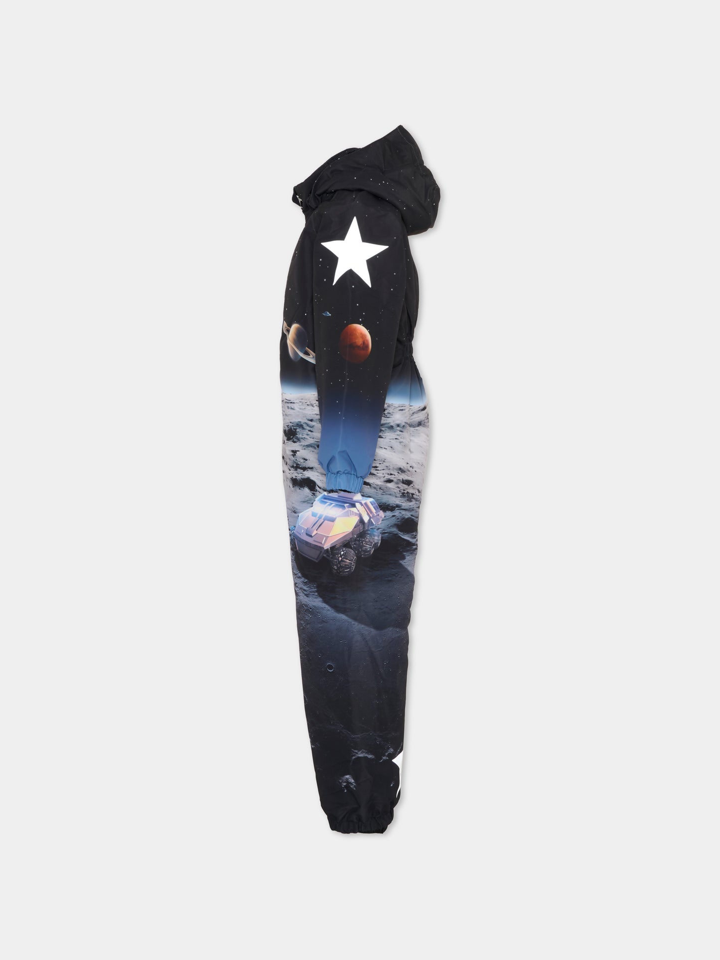 Tuta da neve Polar nera per bambino con stampa spazio,Molo,5W25N202 4950