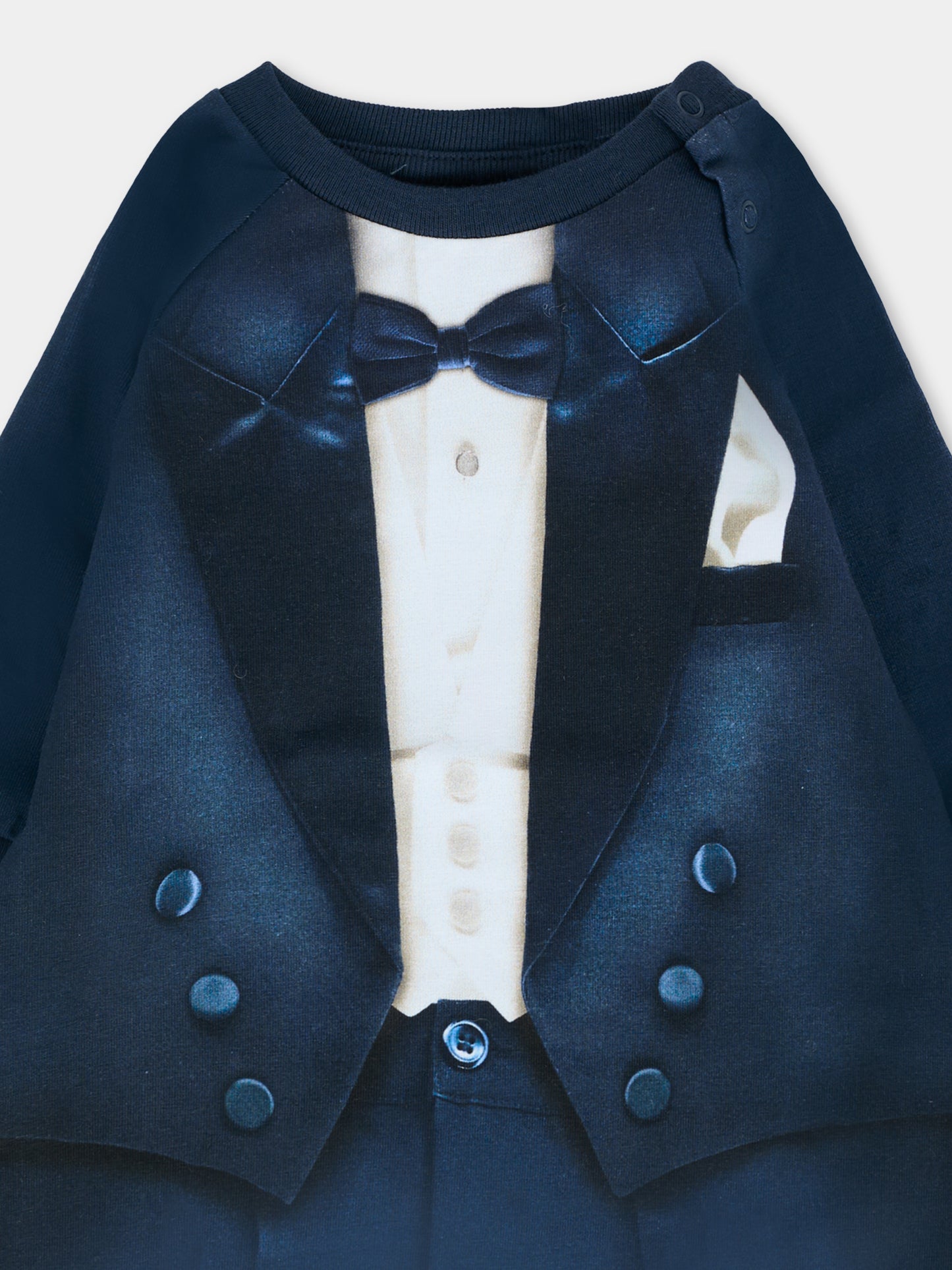 Tutina Fairfax blu per neonato con smoking,Molo,6W25B503 9765