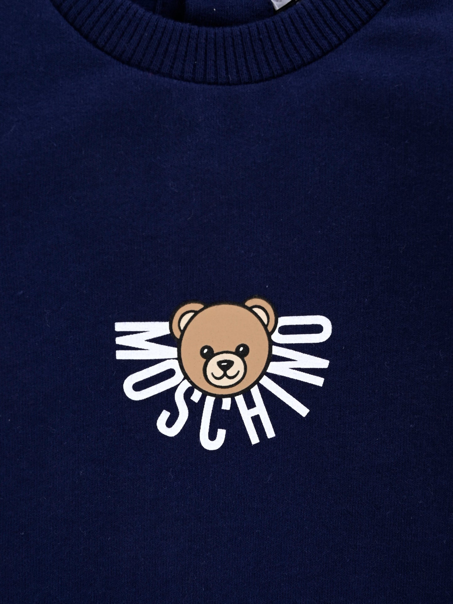 Tutina blu per neonato con Teddy Bear,Moschino Kids,MNY05L LCA40 40016