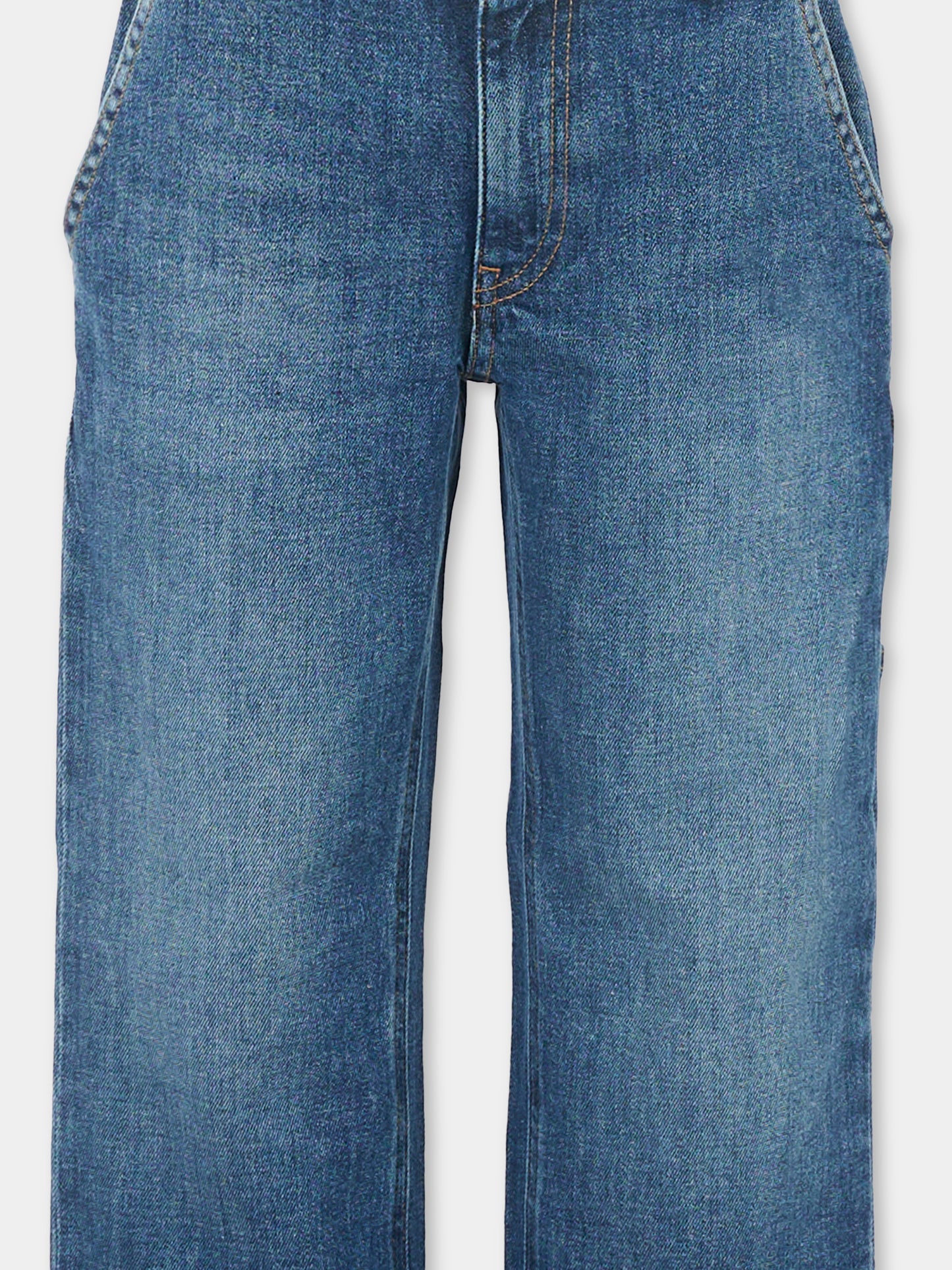 Jeans blu per bambina con logo,Dondup Kids,DFPA166 C DS056 4098