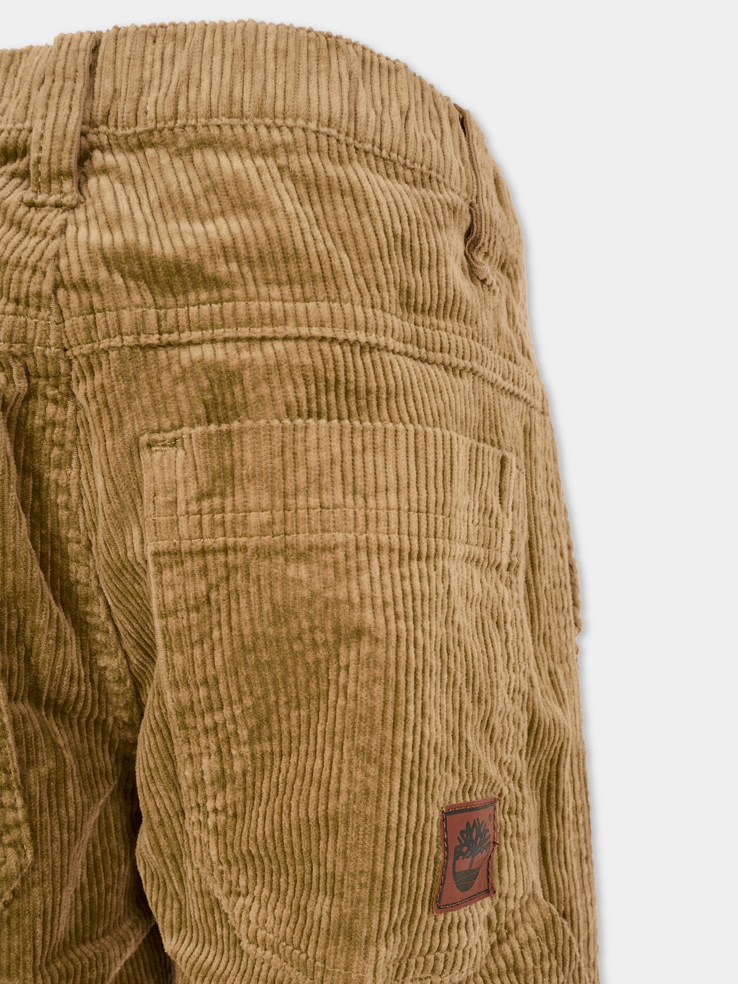Pantaloni beige per bambino con logo,Timberland,T60576 659