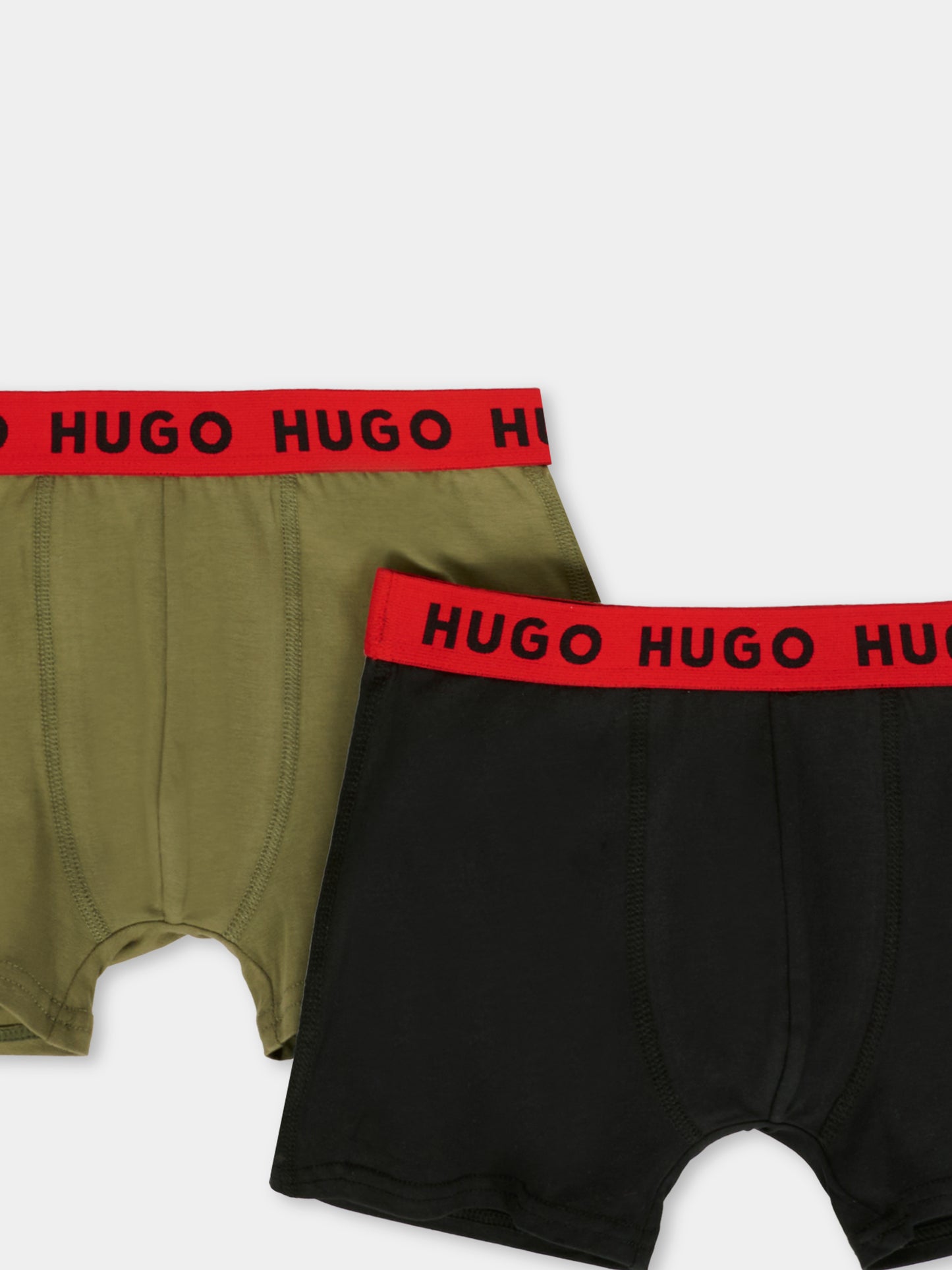 Set boxer nero per bambino con logo,Hugo,G00558 09B