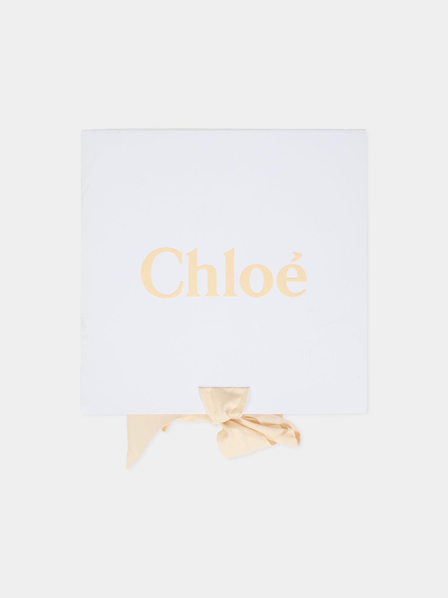 Set tutina rosa per neonata con logo oro,Chloé Kids,C20773 45Q