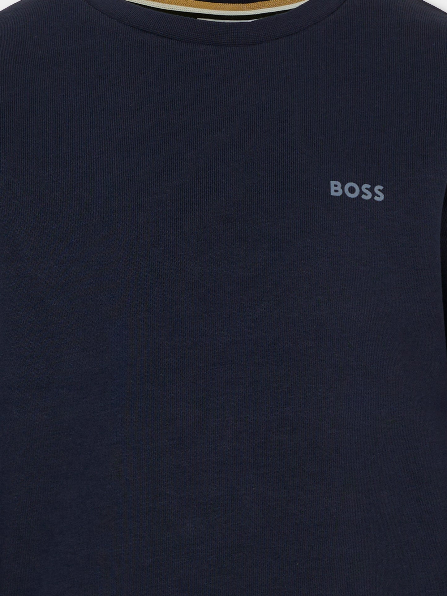 Felpa blu per bambino con logo,Boss,J52348 849