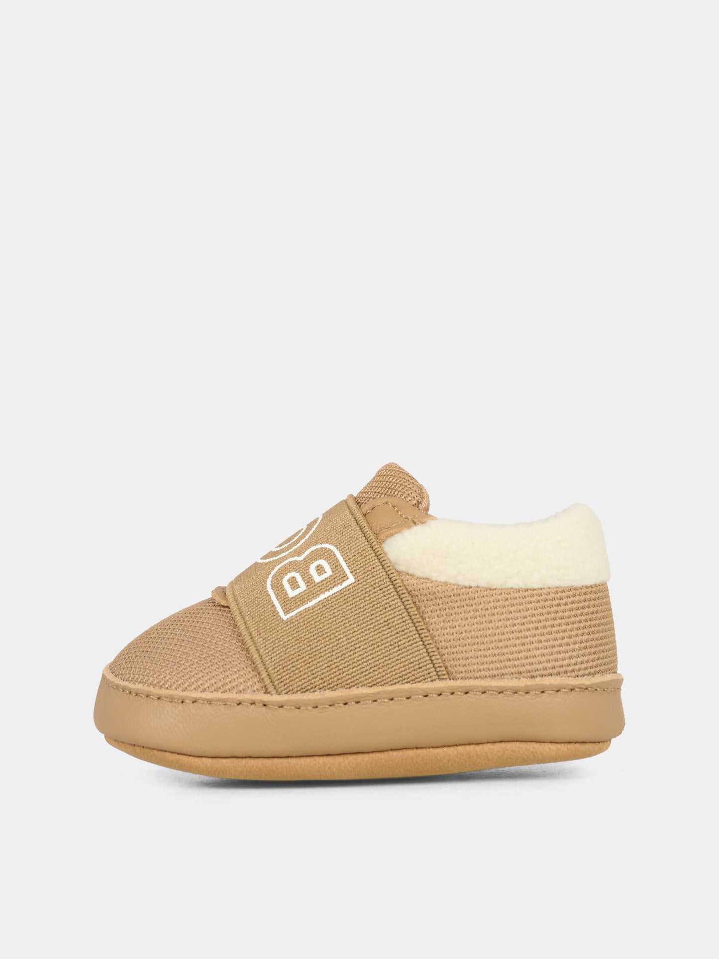Sneakers beige per neonato con logo,Boss,J52589 269