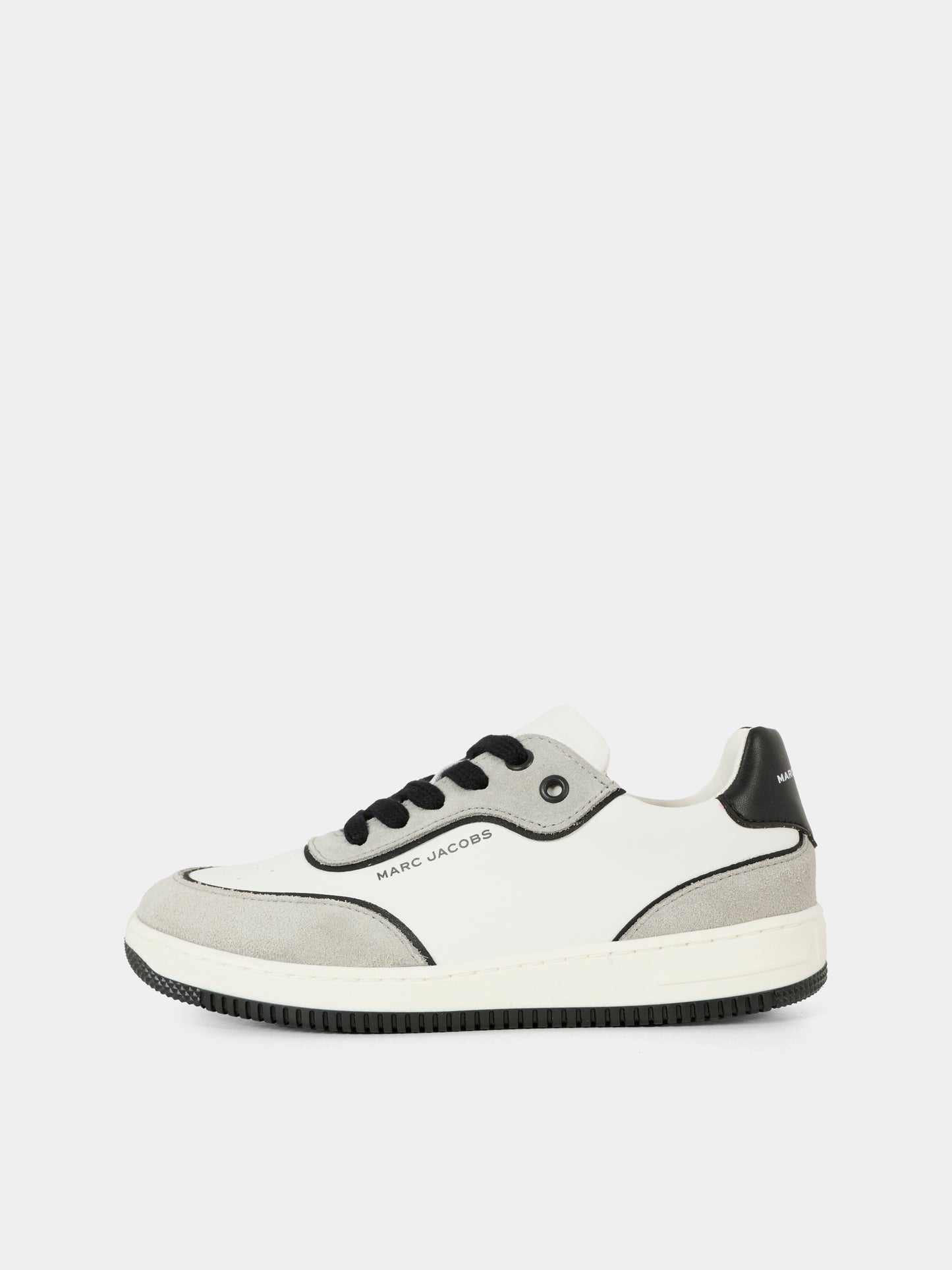 Sneakers beige per bambino con logo,Marc Jacobs,W60672 10P