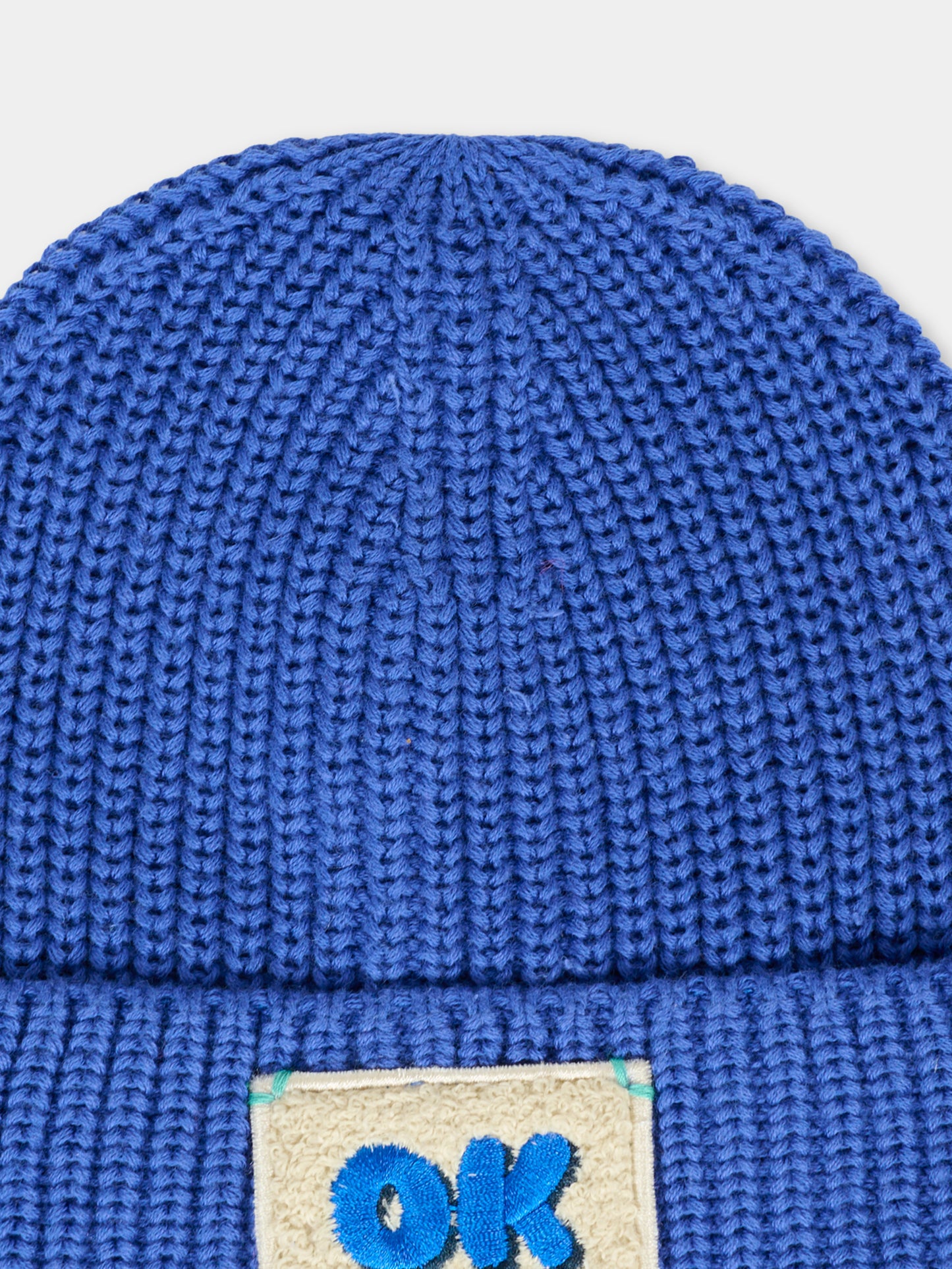 Berretto blu per bambino con patch,Billieblush,U21498 813