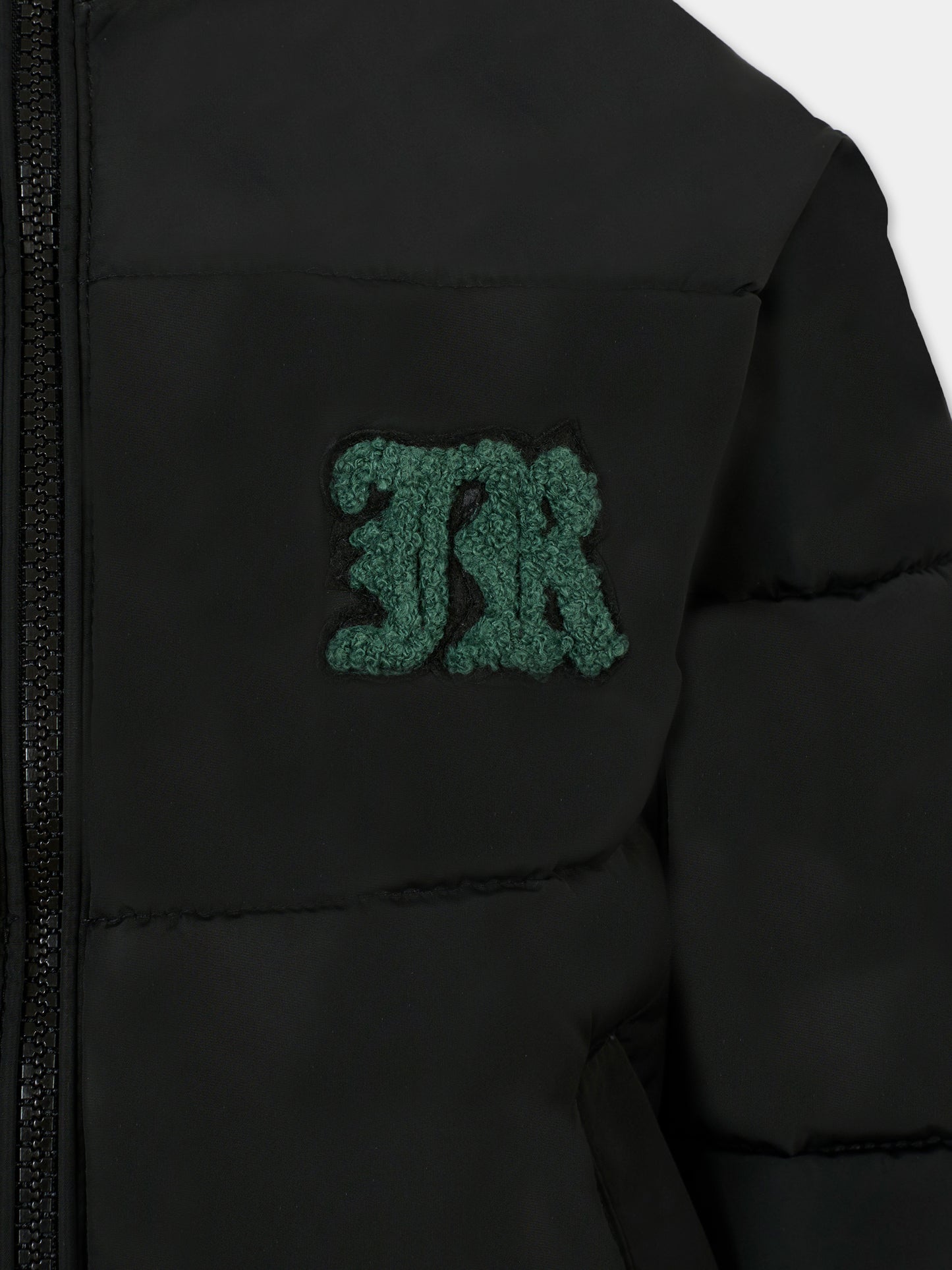 Piumino nero per bambino con logo,Richmond,RBA25014PI BLACK