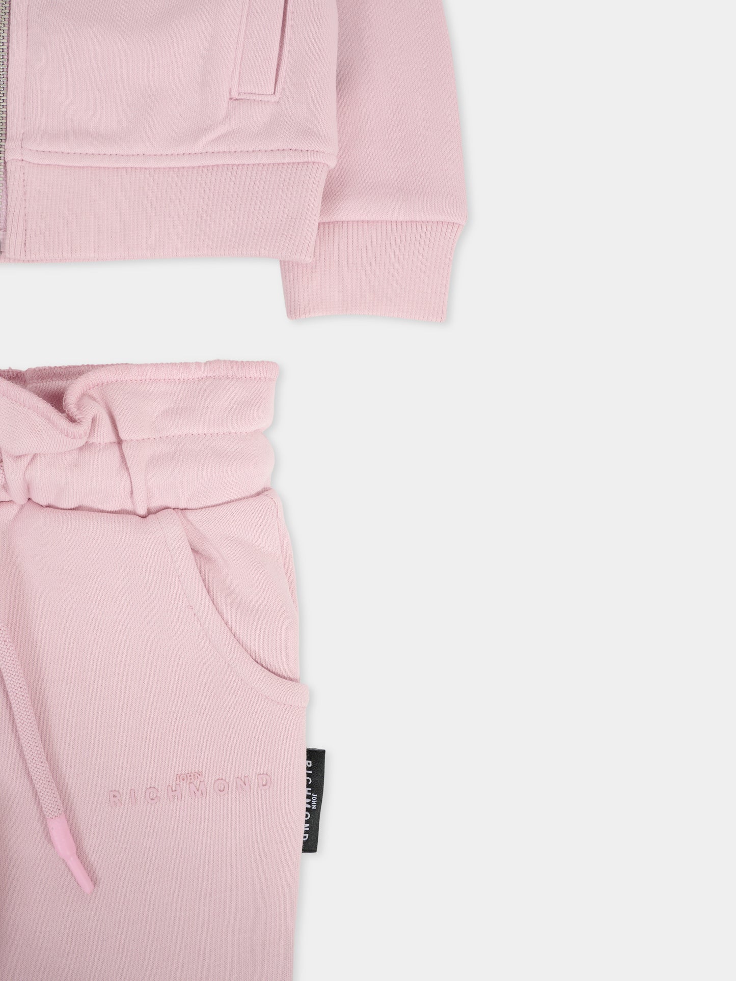 Completo lilla per neonata con logo,Richmond,RIA25027CF ORCHID ICE