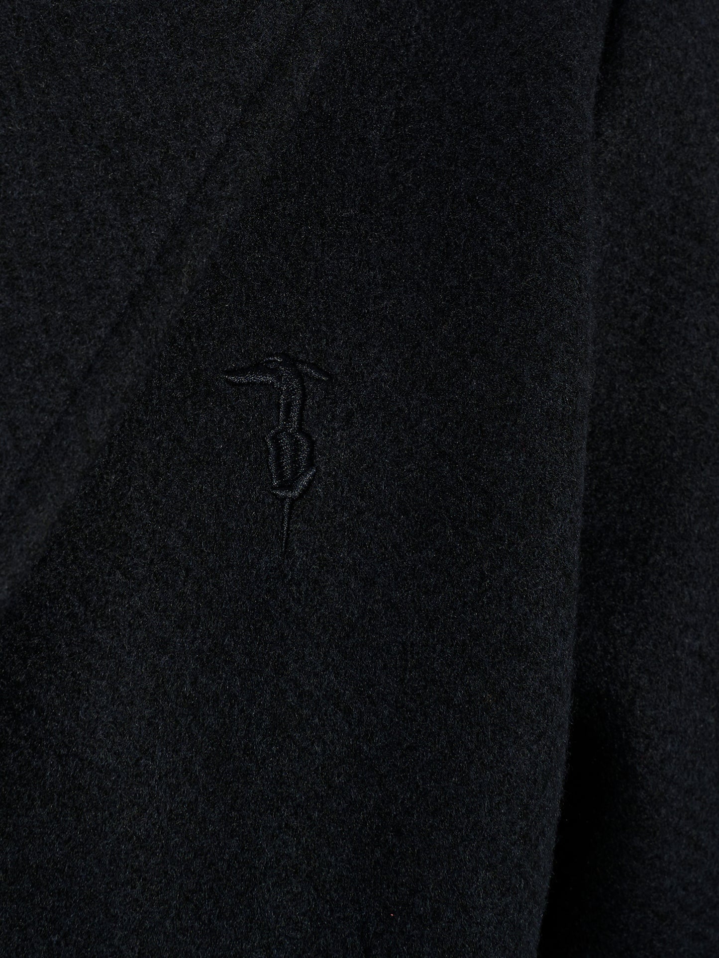 Cappotto blu per bambino con logo ricamato,Trussardi Junior,TBA25123CP PEACOAT