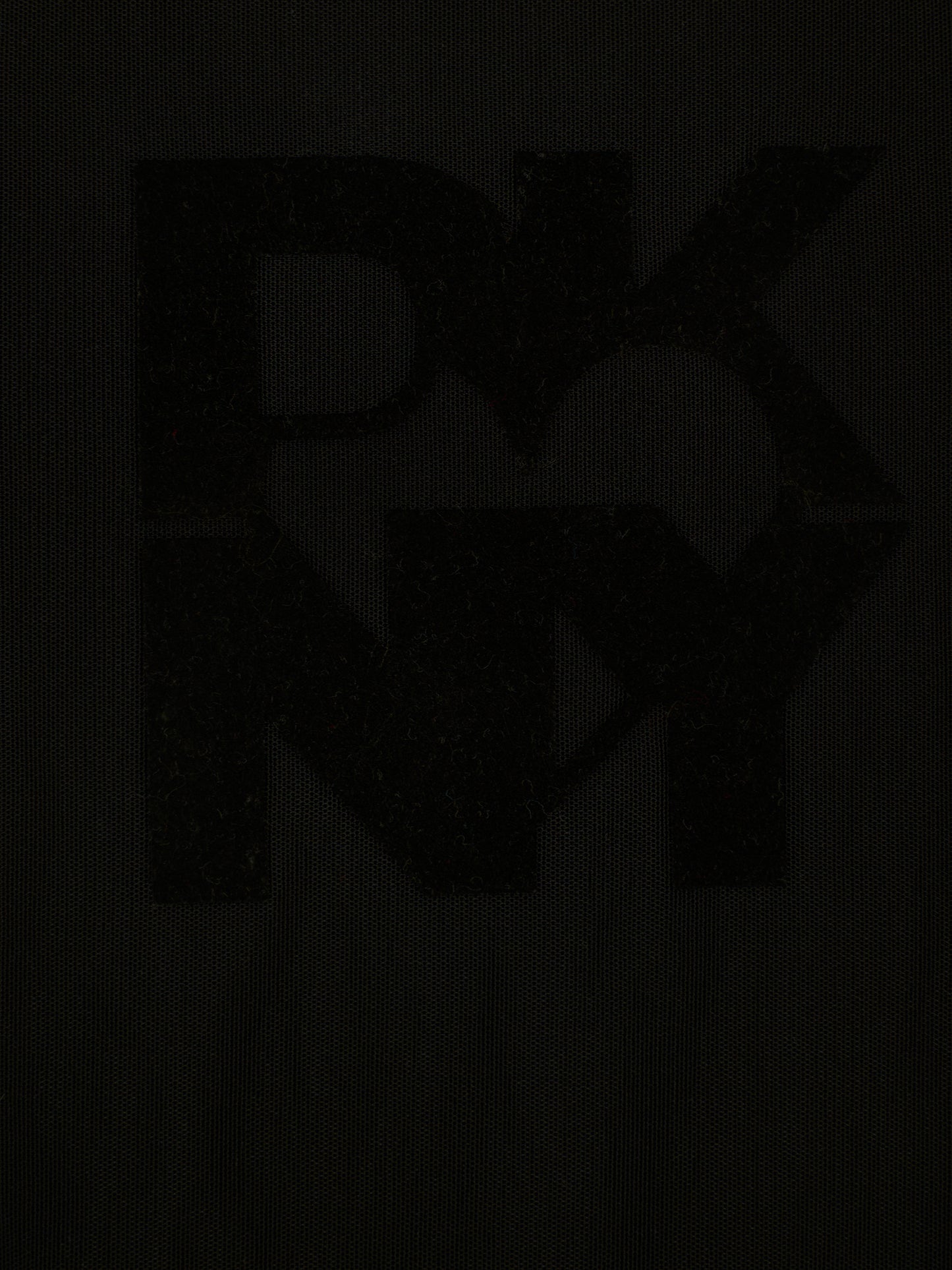 Camicia nera per bambina con logo,Dkny,D62352 09B