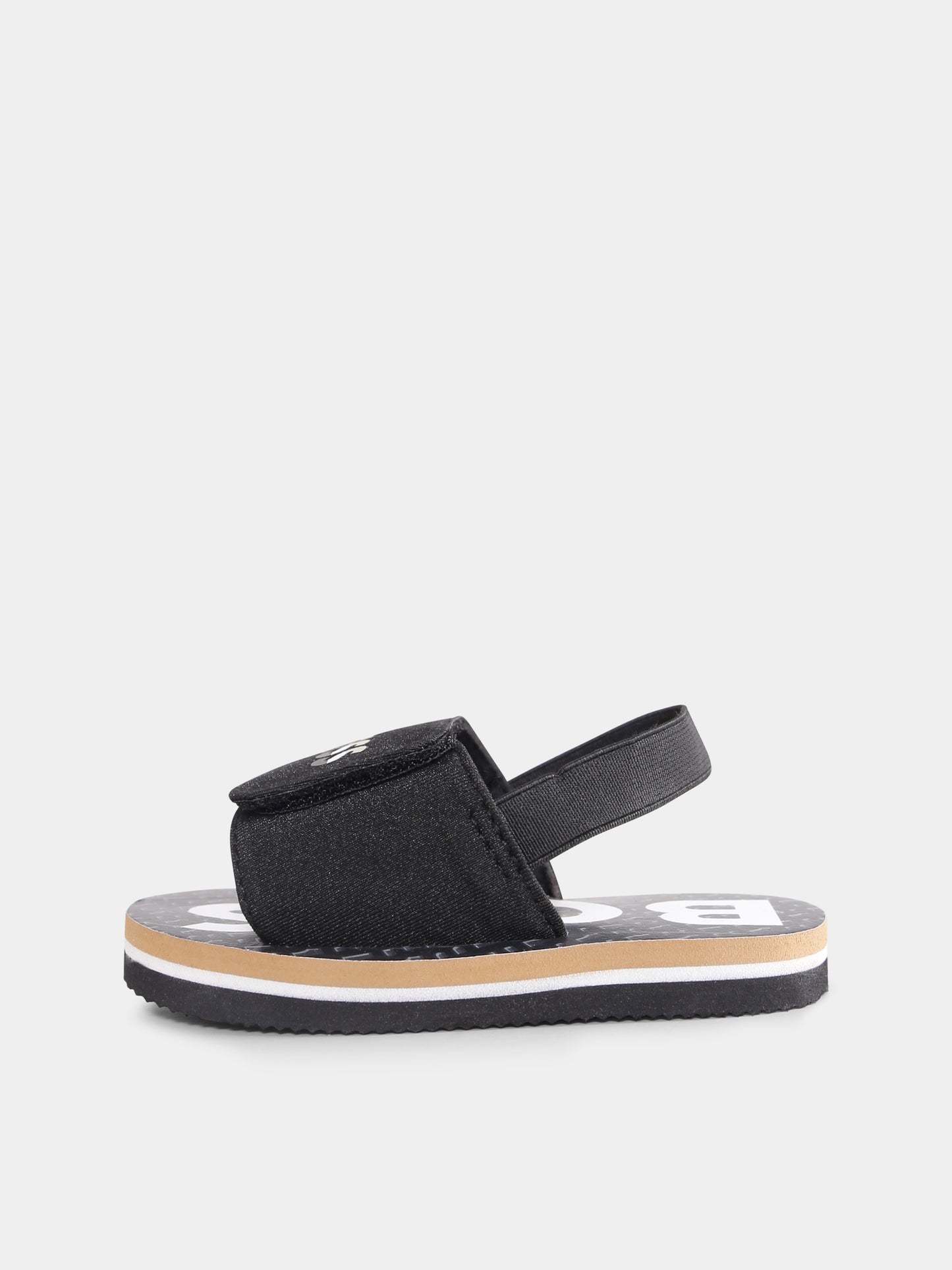 Sandali neri per neonato con logo,Boss,J50889 09B