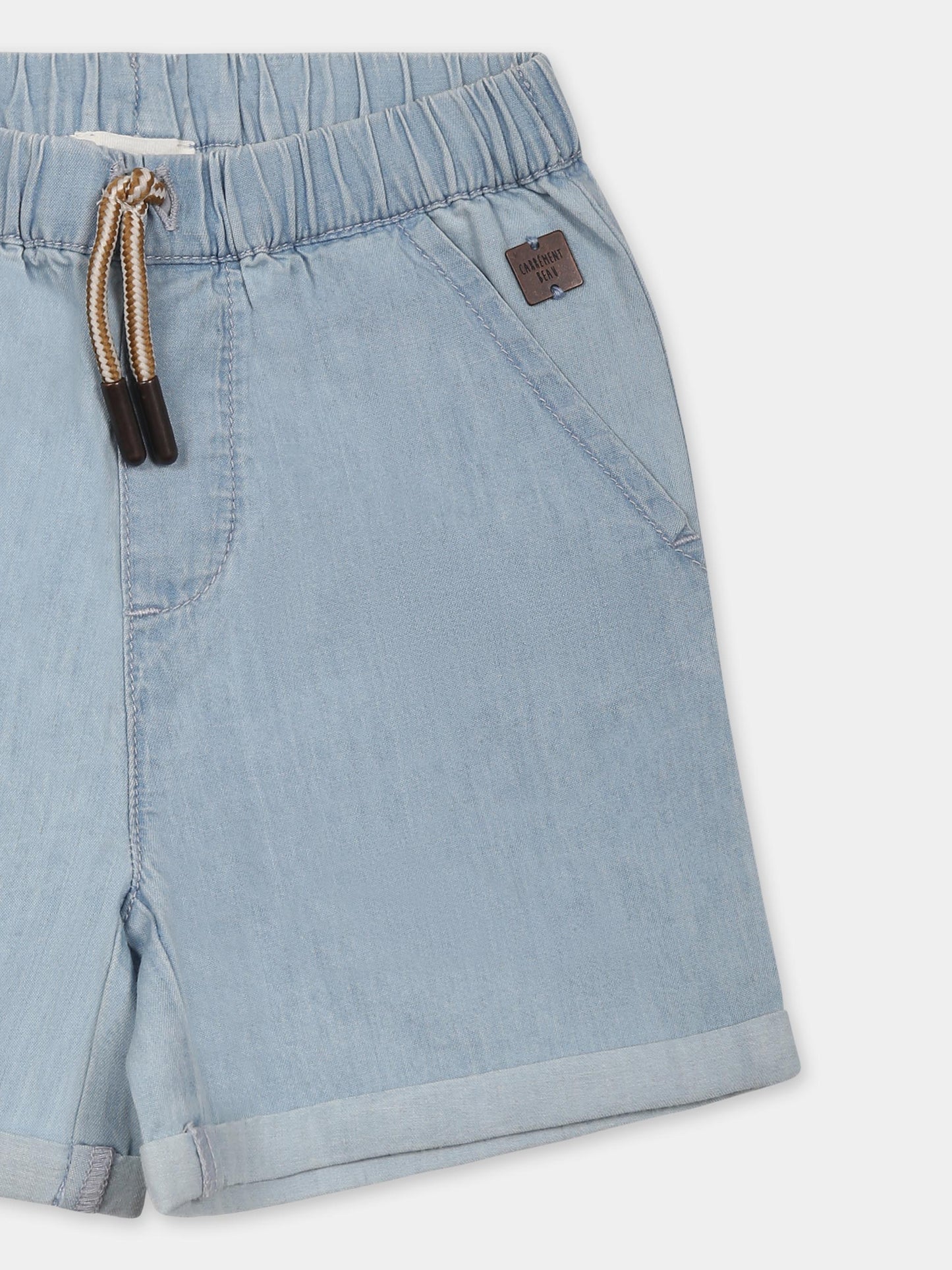 Shorts denim per neonato con logo,Carrement Beau,Y30144 Z10