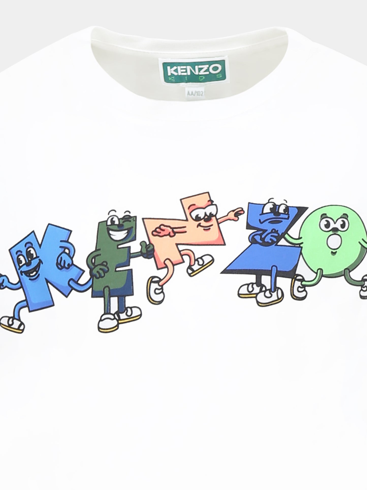 T-shirt avorio per bambino con logo,Kenzo Kids,K60348 12P