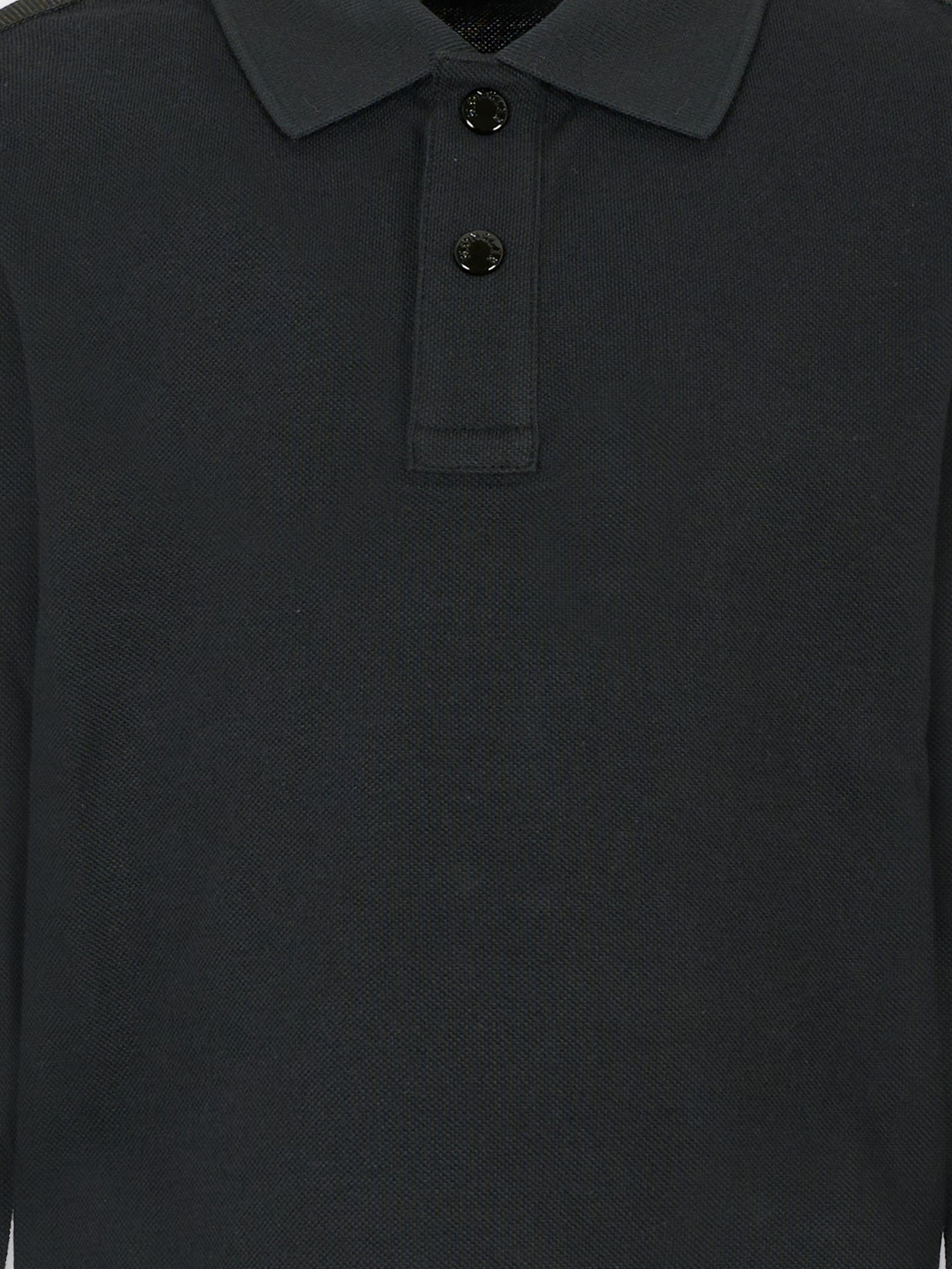 Polo nera per bambino con logo,Moncler Kids,K2954 8B00002 89ALK 999