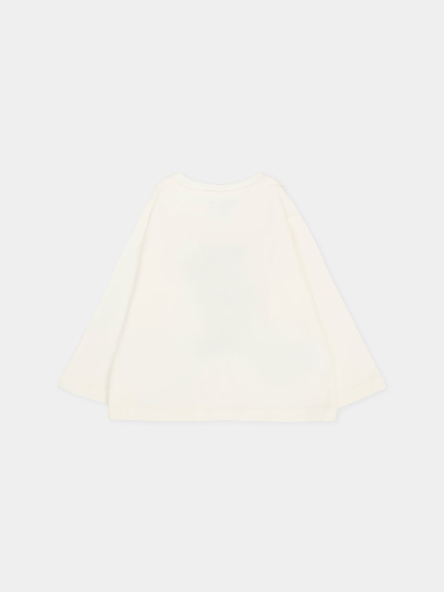 T-shirt bianca per neonato con orso,Mayoral,2058 082