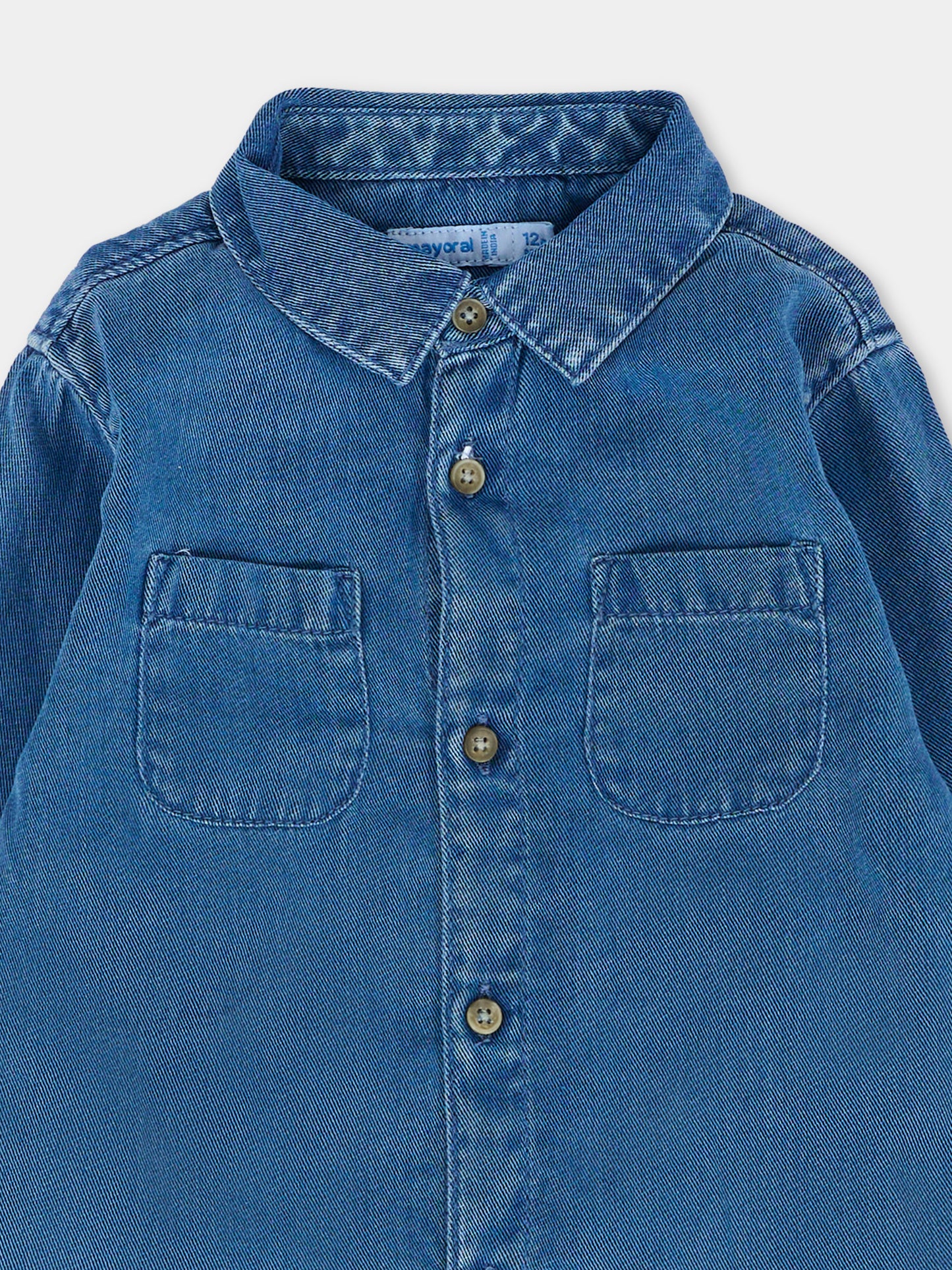 Camicia denim per neonato,Mayoral,2108 005