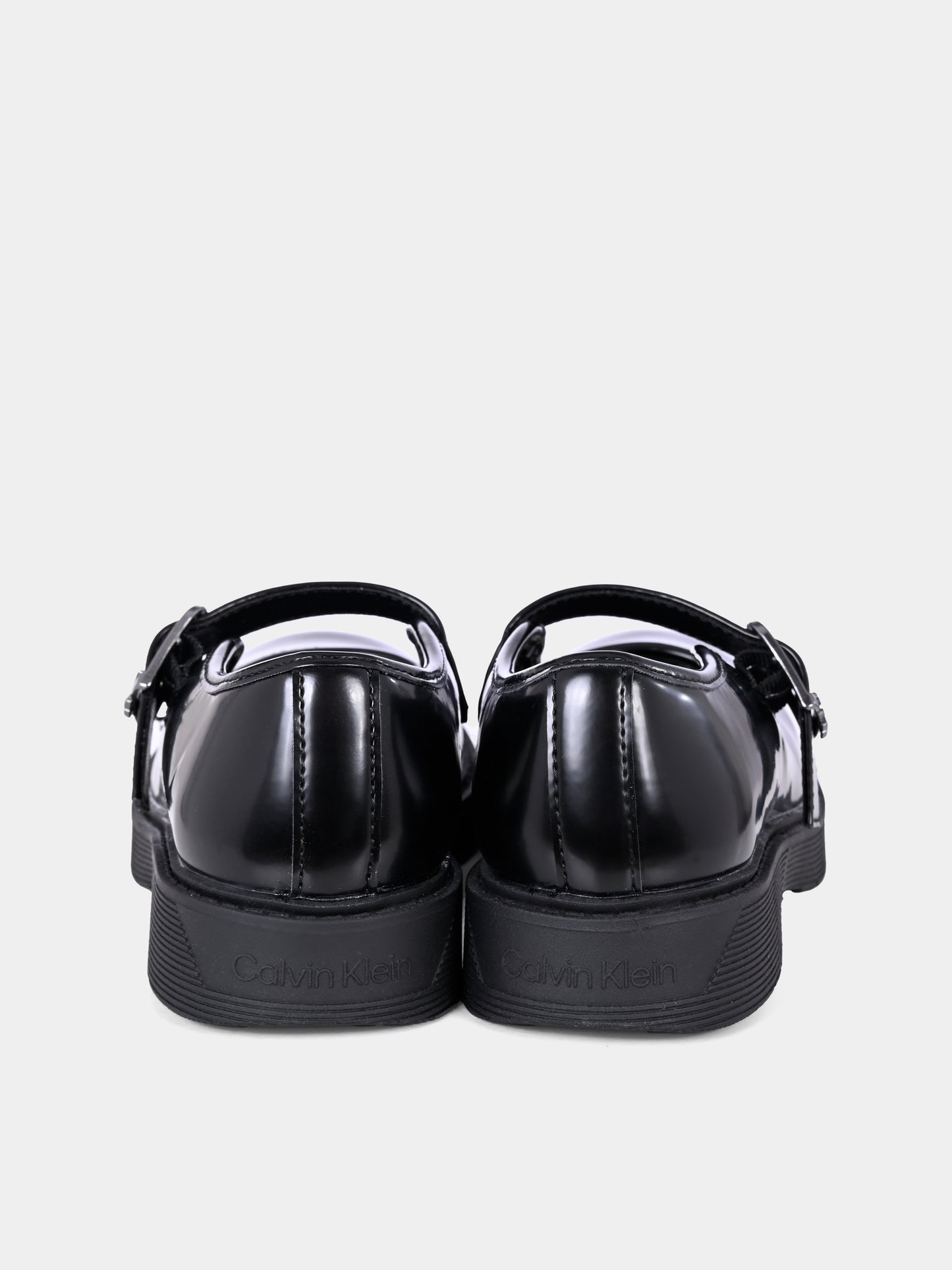 Ballerine nere per bambina con logo,Calvin Klein Kids,V3A3 83114 1453999