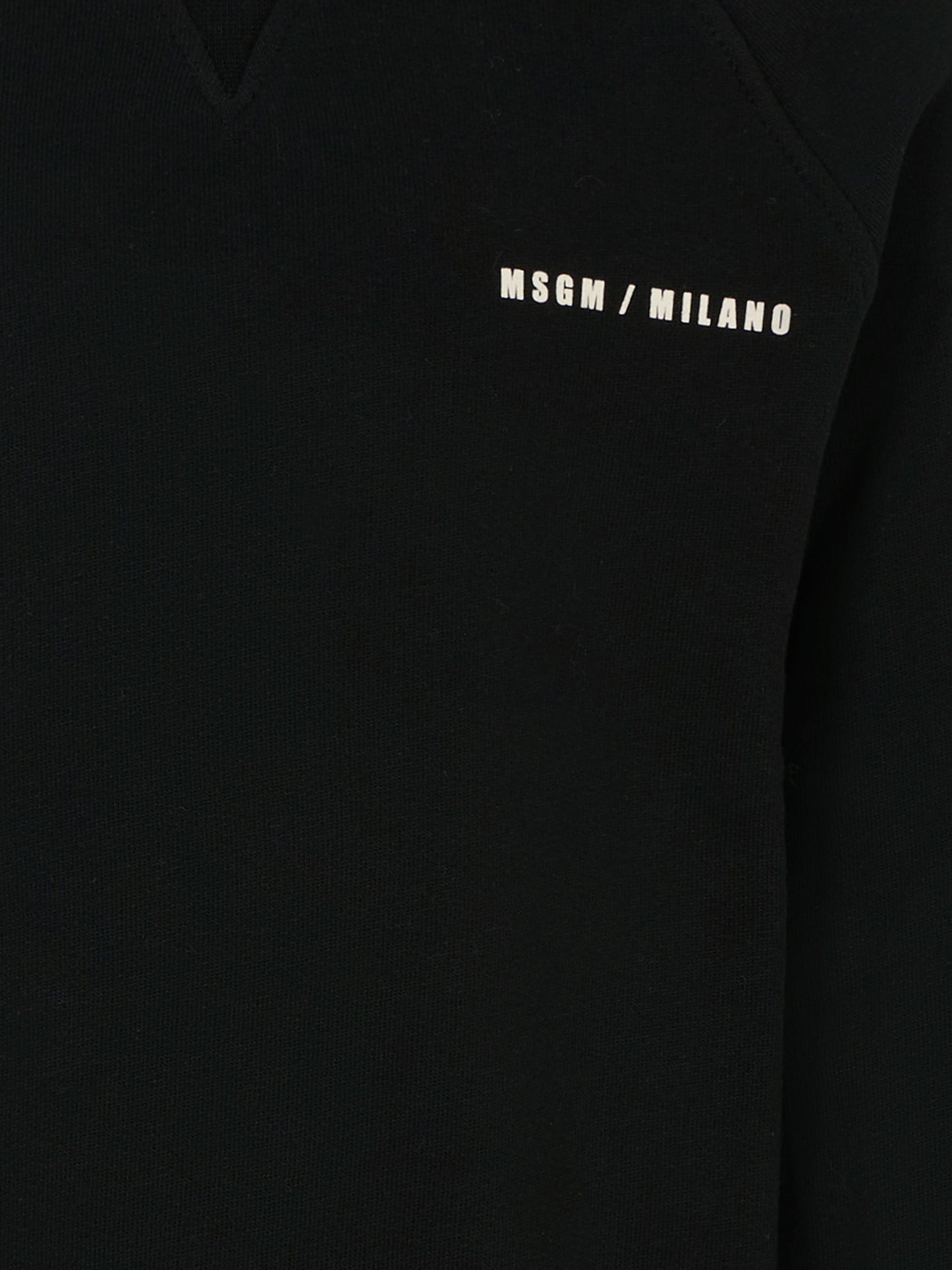 Felpa nera per bambino con logo,Msgm Kids,F5MSJBSW225 110