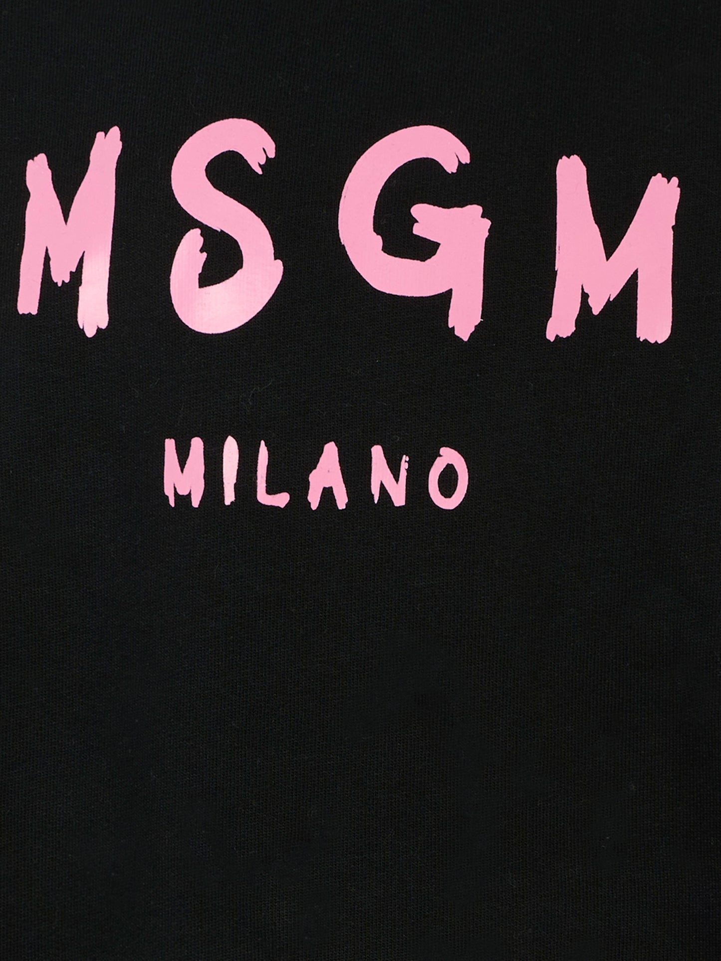 Felpa nera per bambina con logo,Msgm Kids,F5MSJUSW018 110/83