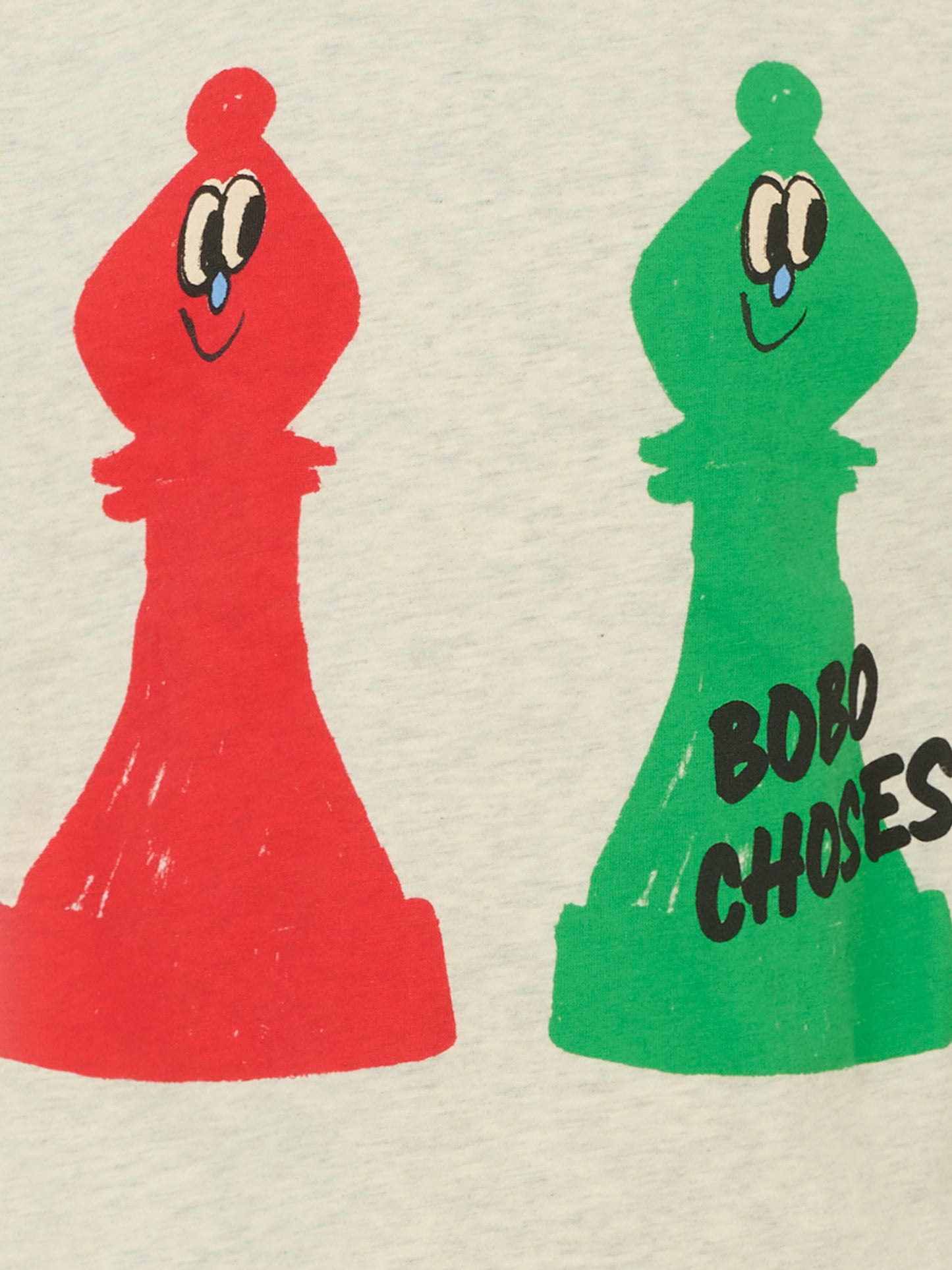 T-shirt grigia per bambini con scacchi,Bobo Choses,B225AC009