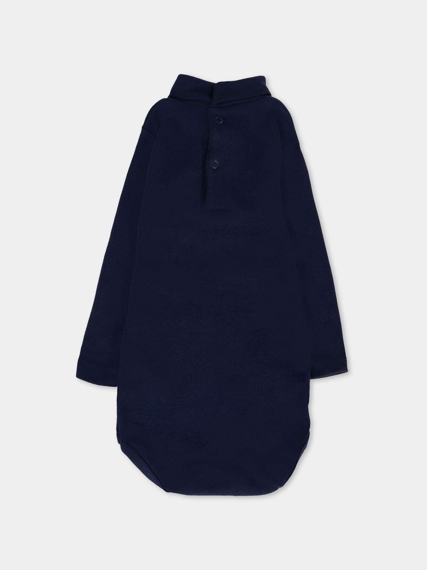 Body blu per neonata con logo,Petit Bateau,A0DX5 02