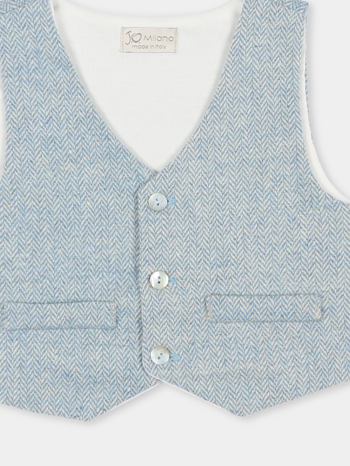 Panciotto celeste per neonato,J.o. Milano,563G1 AVIO