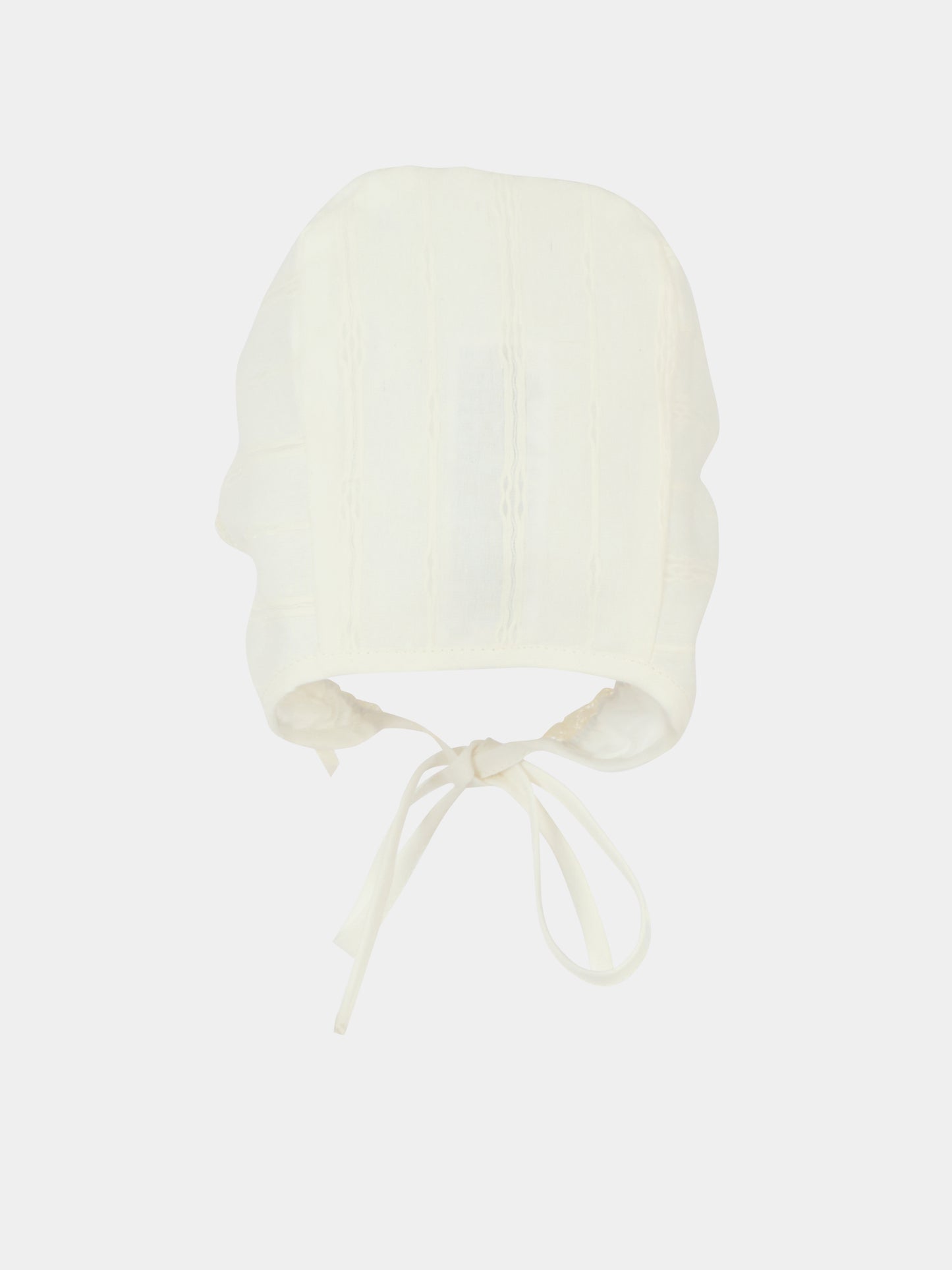 Cuffia avorio per neonata con fiocco,Paz Rodríguez,011 152836 60 T2020