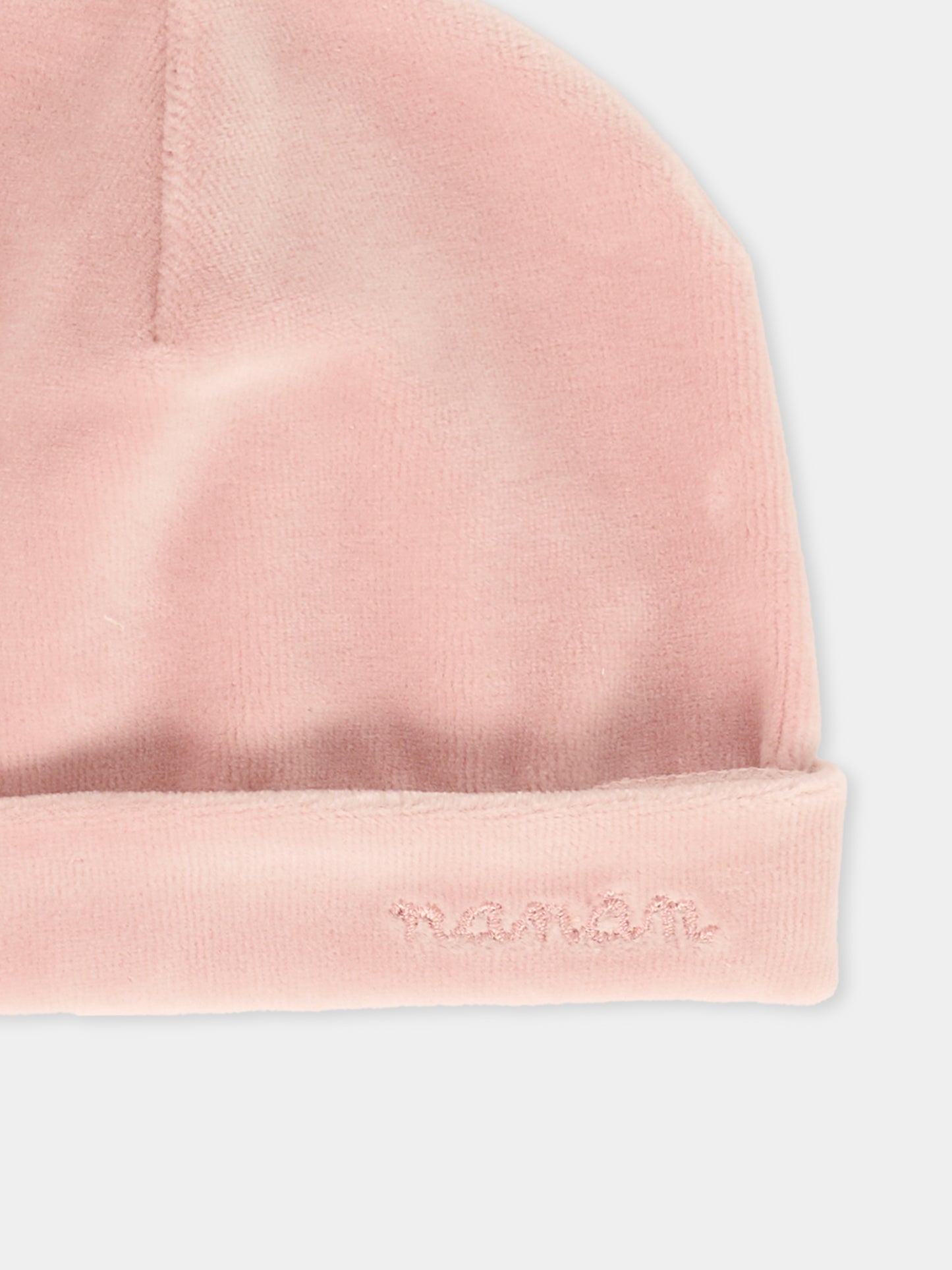 Cappello rosa per neonata con logo,Nanán,I25434R
