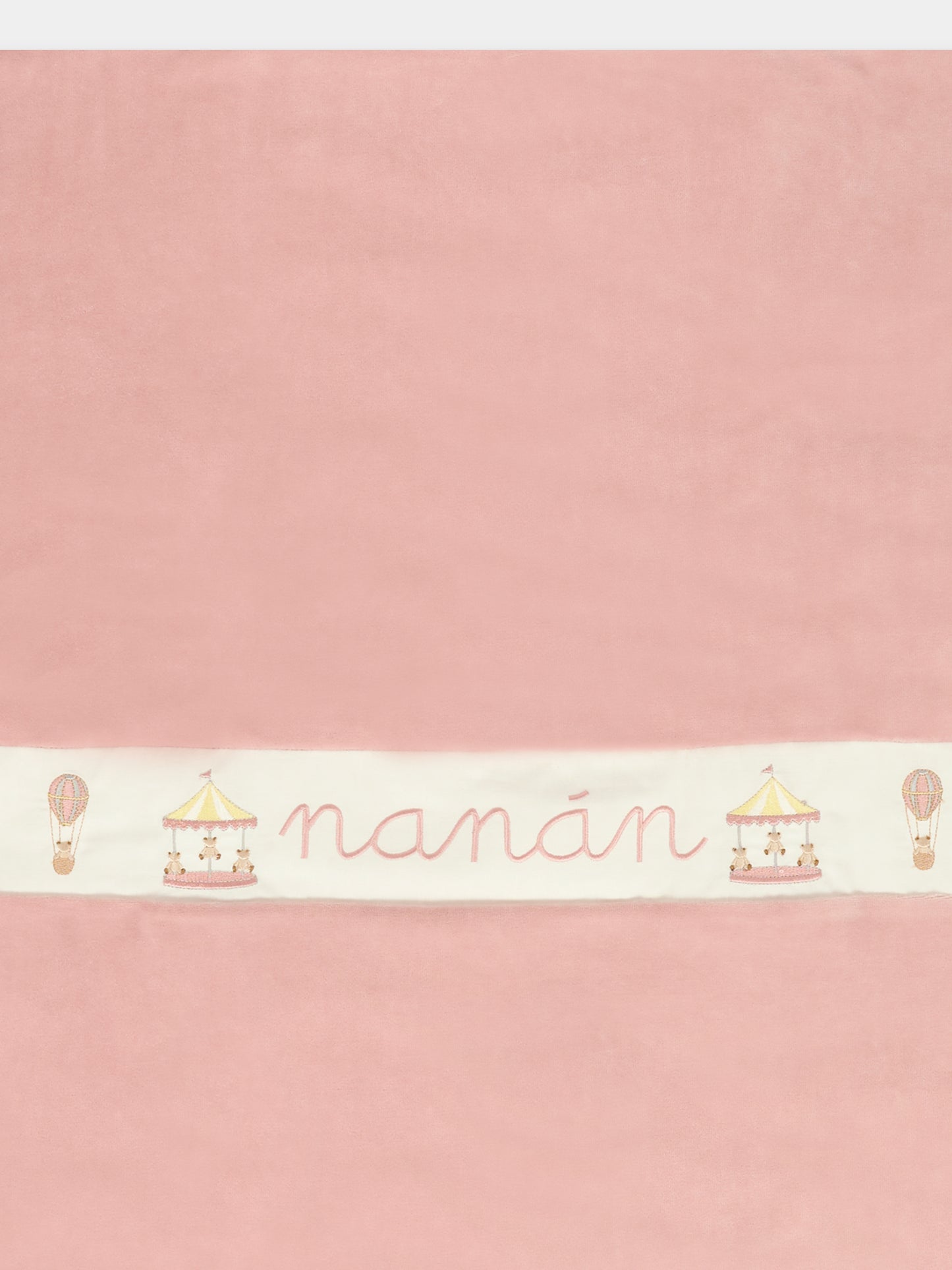 Coperta rosa per neonata con giostre,Nanán,I25436R