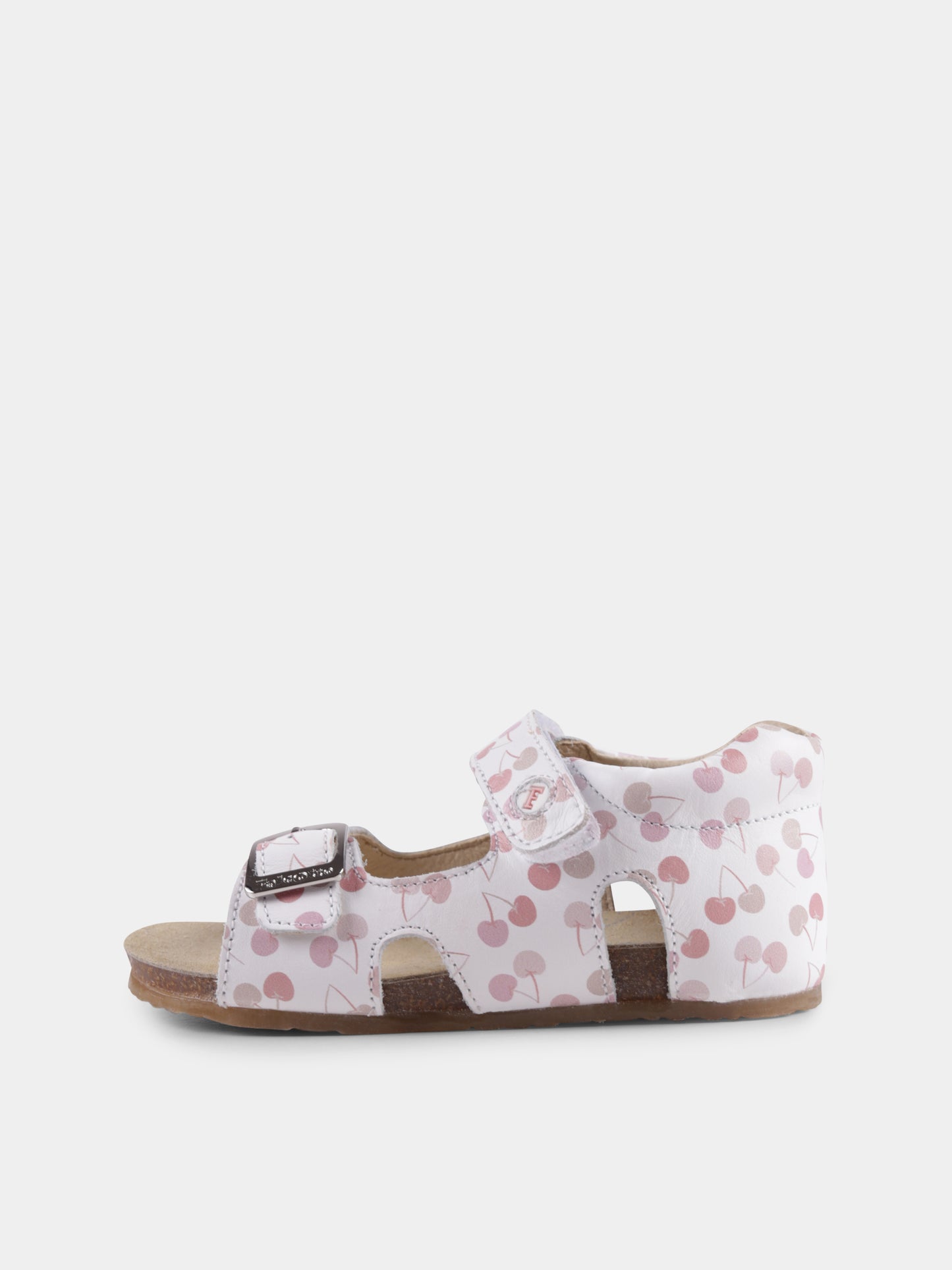 Sandali bianchi per bambina con ciliegie,Falcotto,001 1500737 F5 1N04 BEA