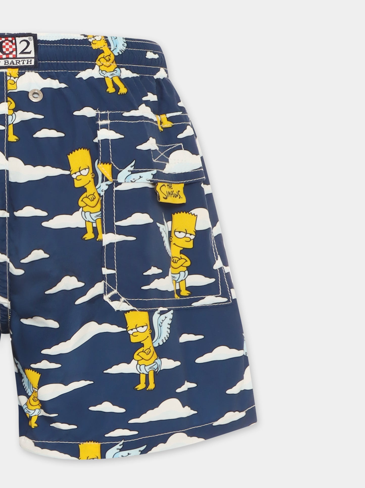Boxer mare blu per bambino con Bart Simpson,Mc2 Saint Barth,JEA0004 05979D