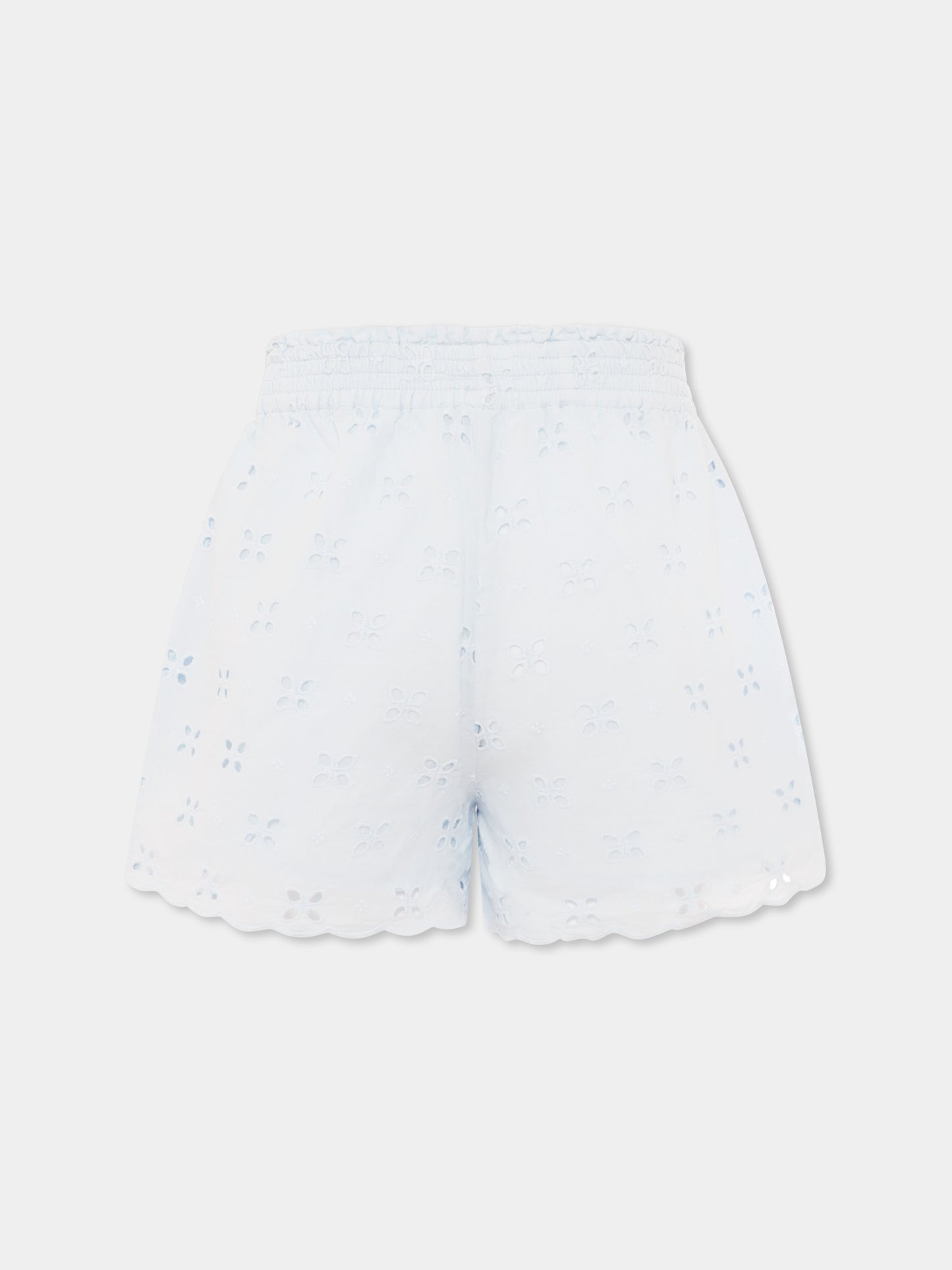 Light blue shirts for girl with flowers
